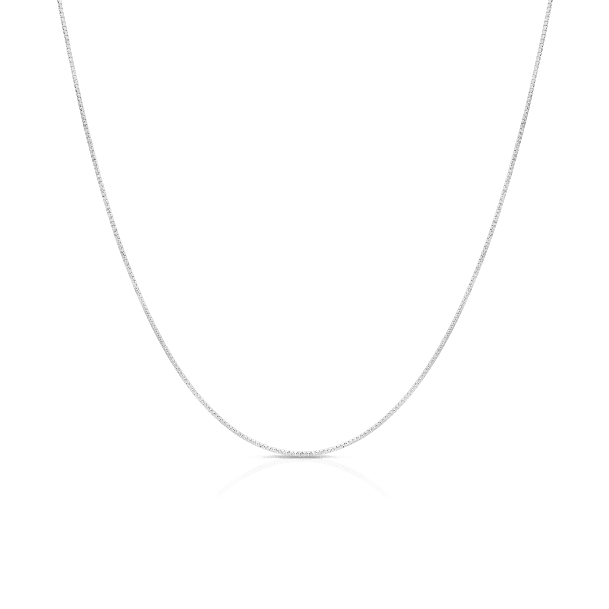 Venezia link 45cm 18K white gold