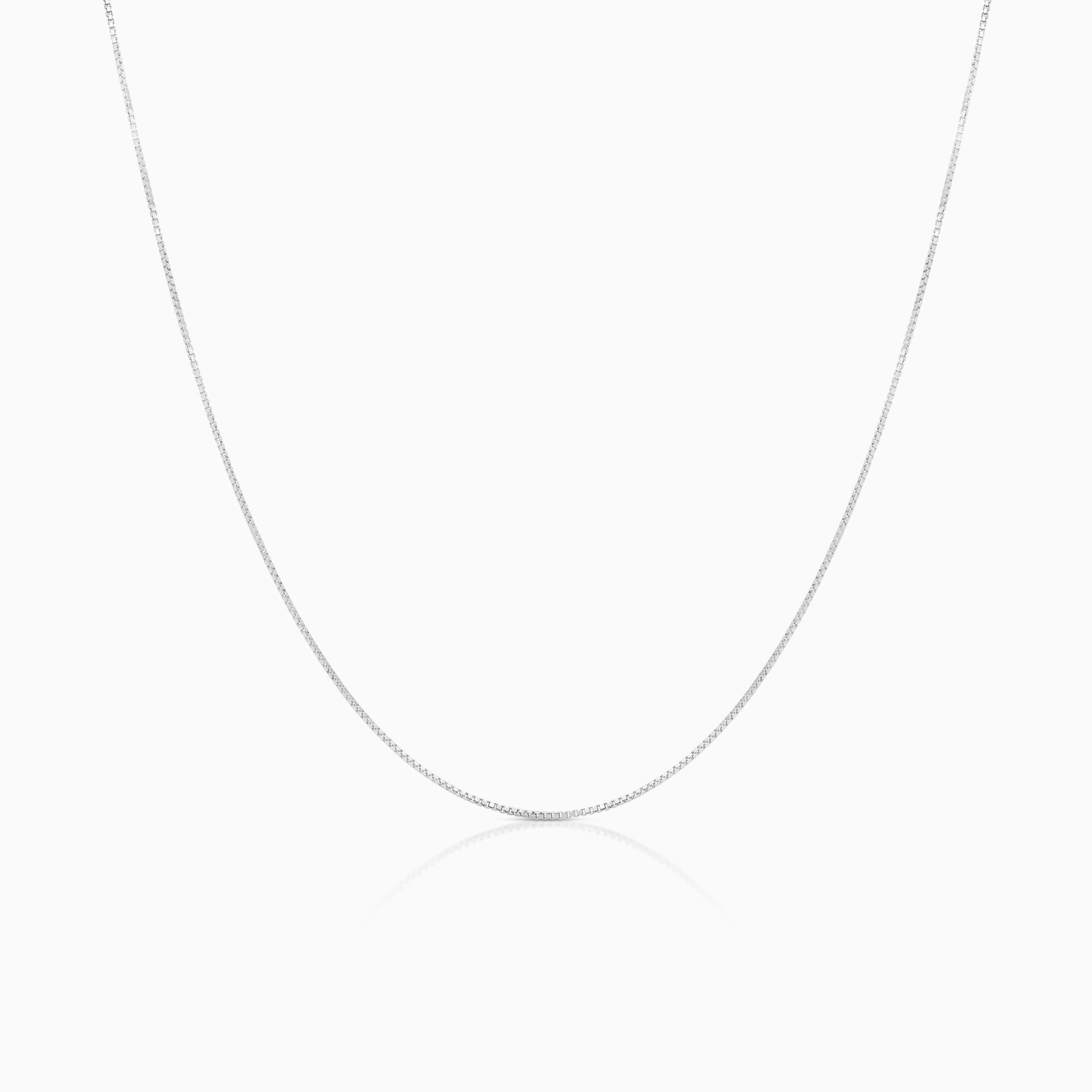 Venezialänk 45,5cm 18K vitguld