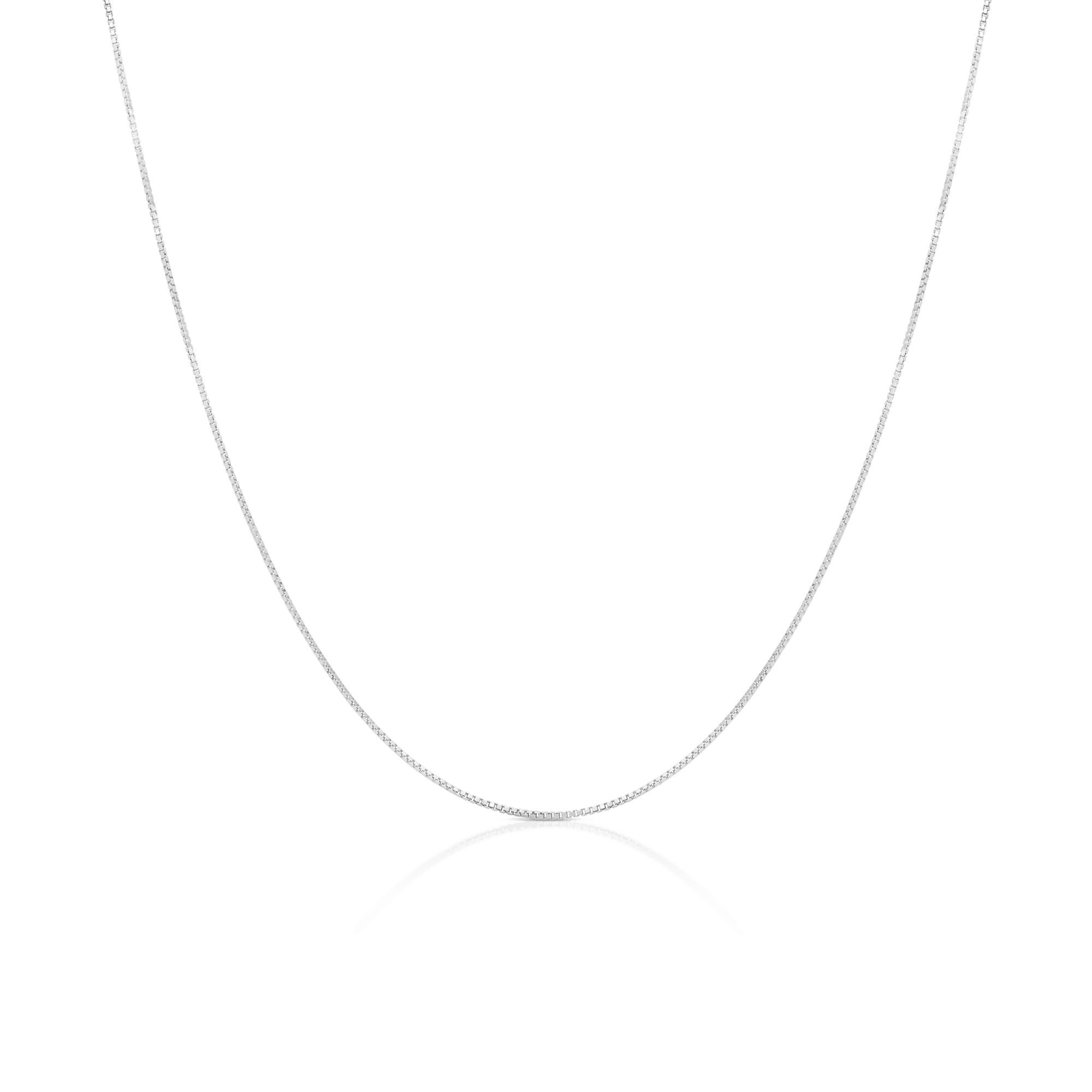 Venezialänk 45,5cm 18K vitguld