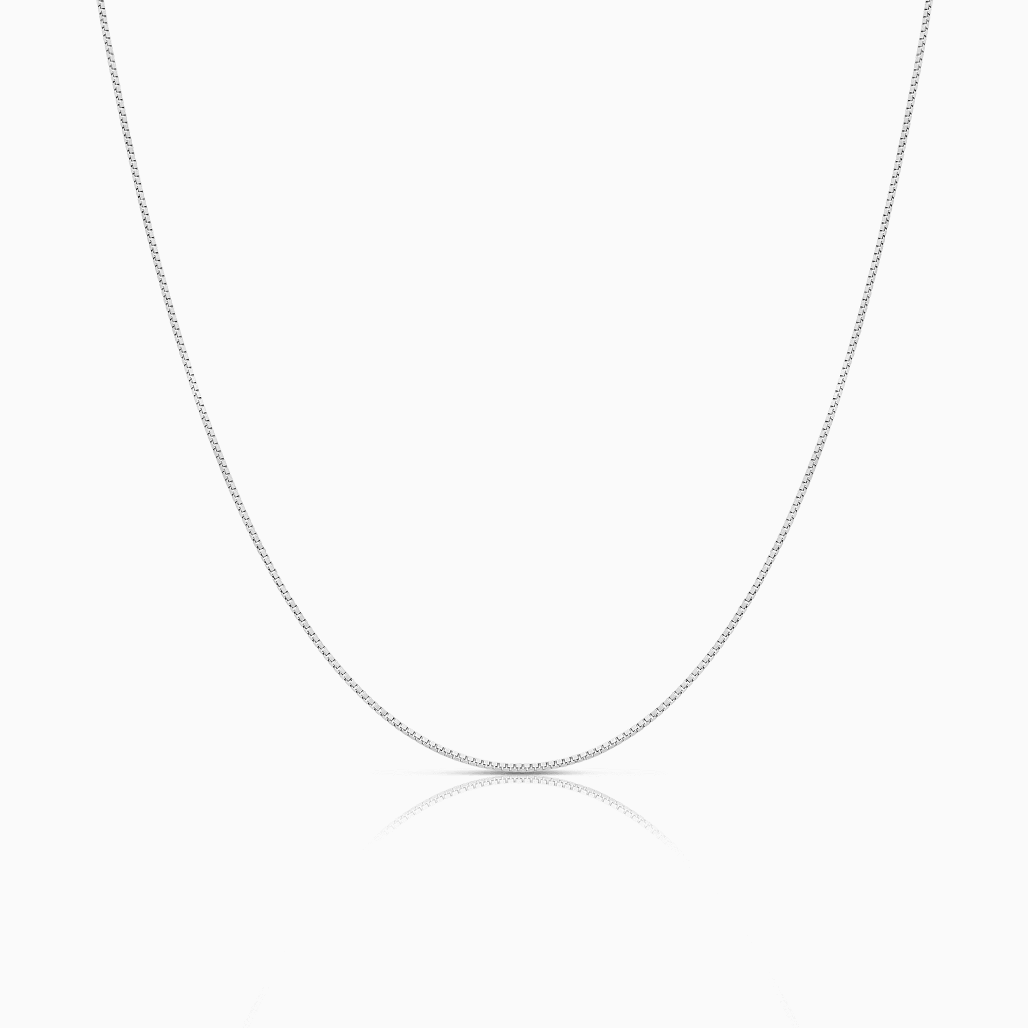 Venezialänk 42cm 18K vitguld