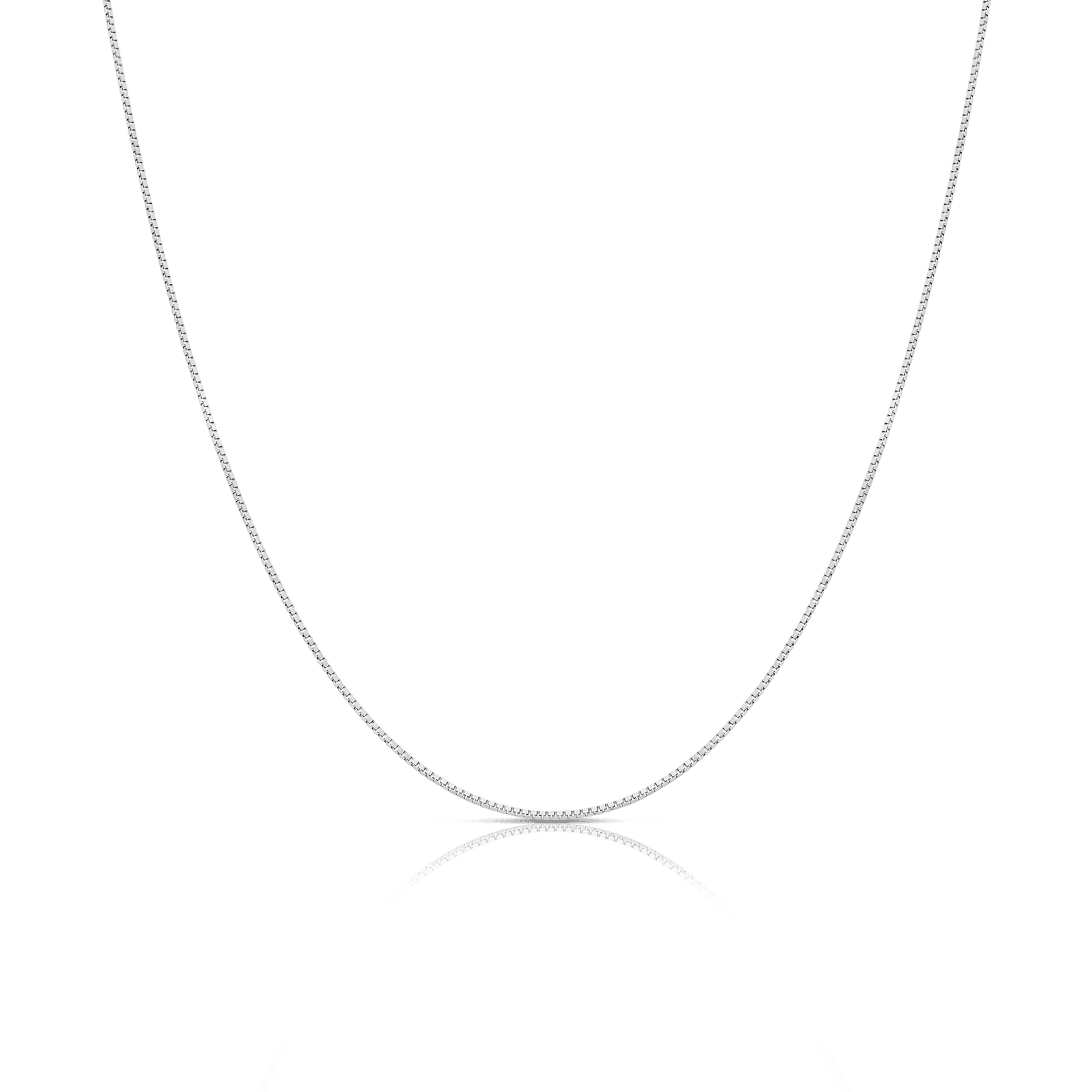 Venezialänk 42cm 18K vitguld