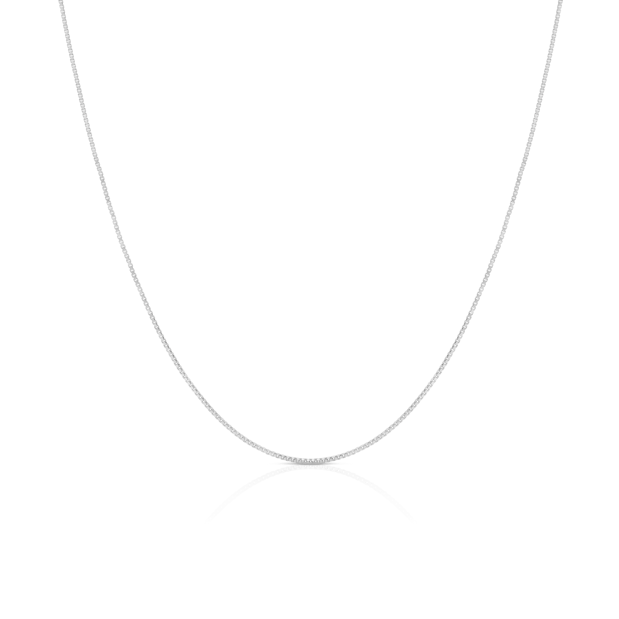 Venezialänk 45cm 18K vitguld