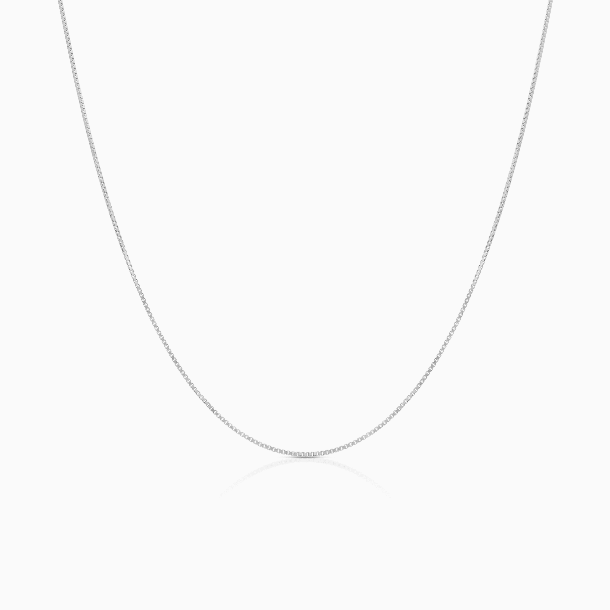 Venezialänk 45,5cm 18K vitguld