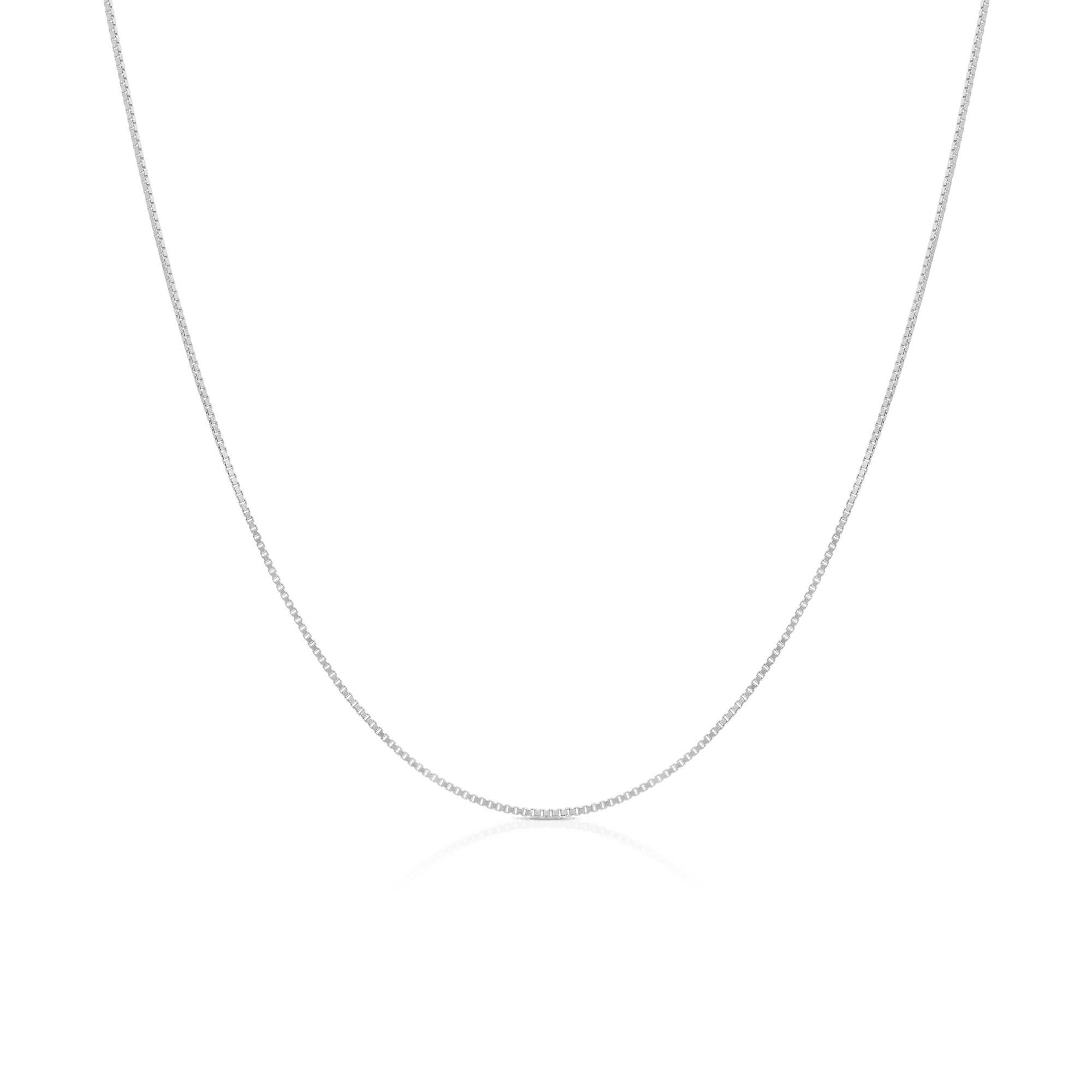 Venezialänk 45,5cm 18K vitguld