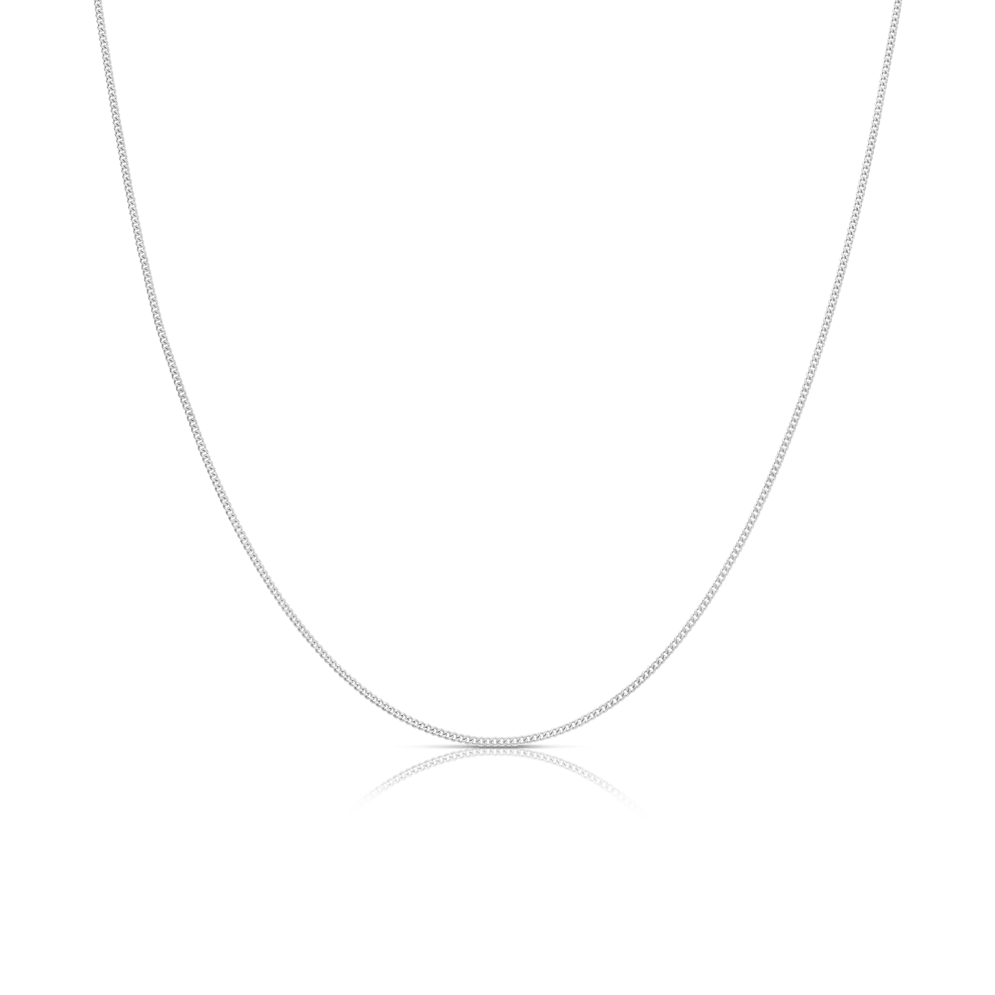 Pansarlänk 41cm 18K vitguld