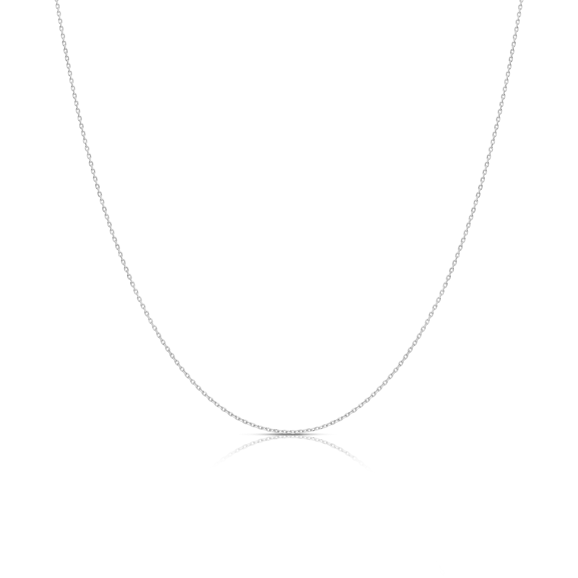 Ankarlänk 39,5cm 18K vitguld