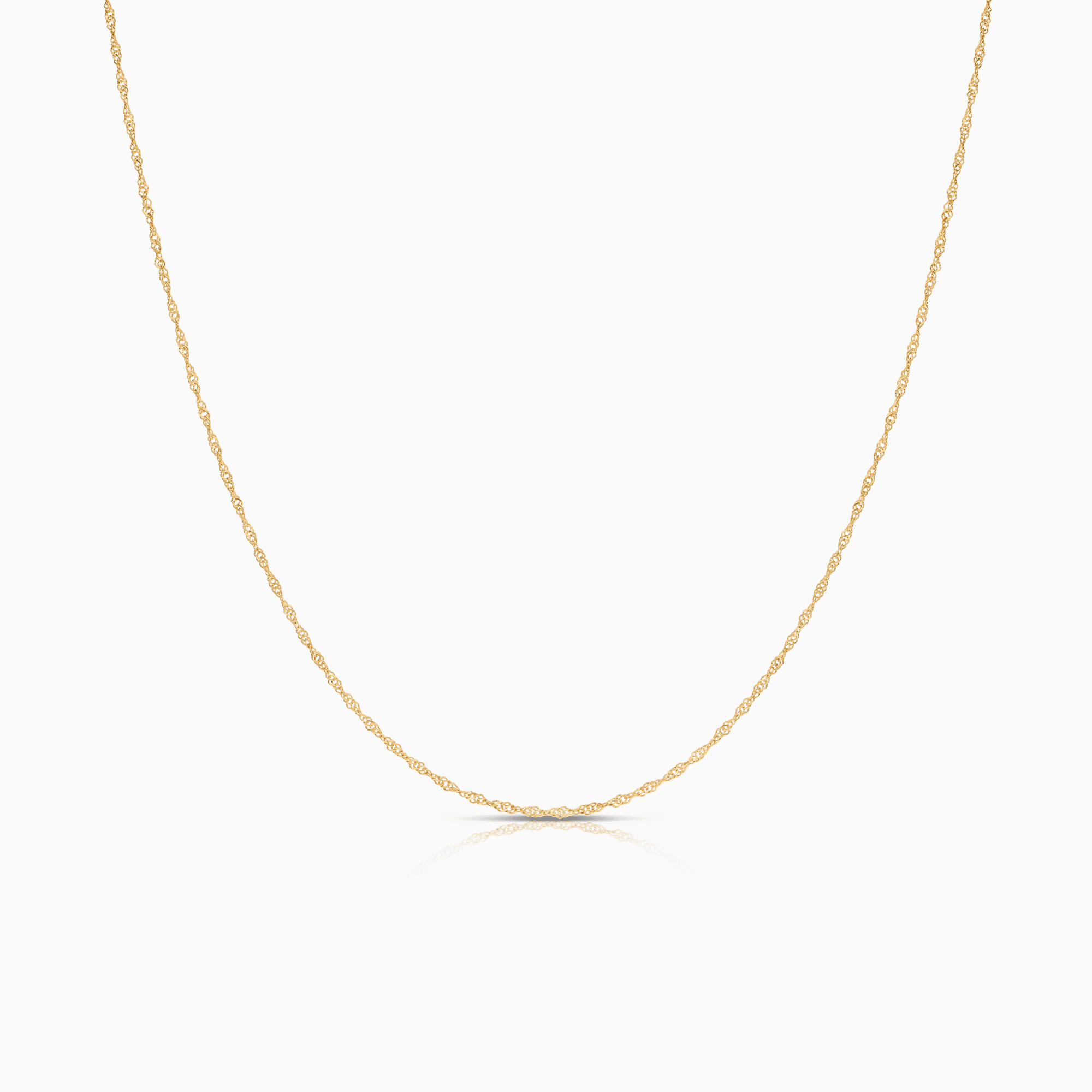 Singaporekedja 42cm 18K guld