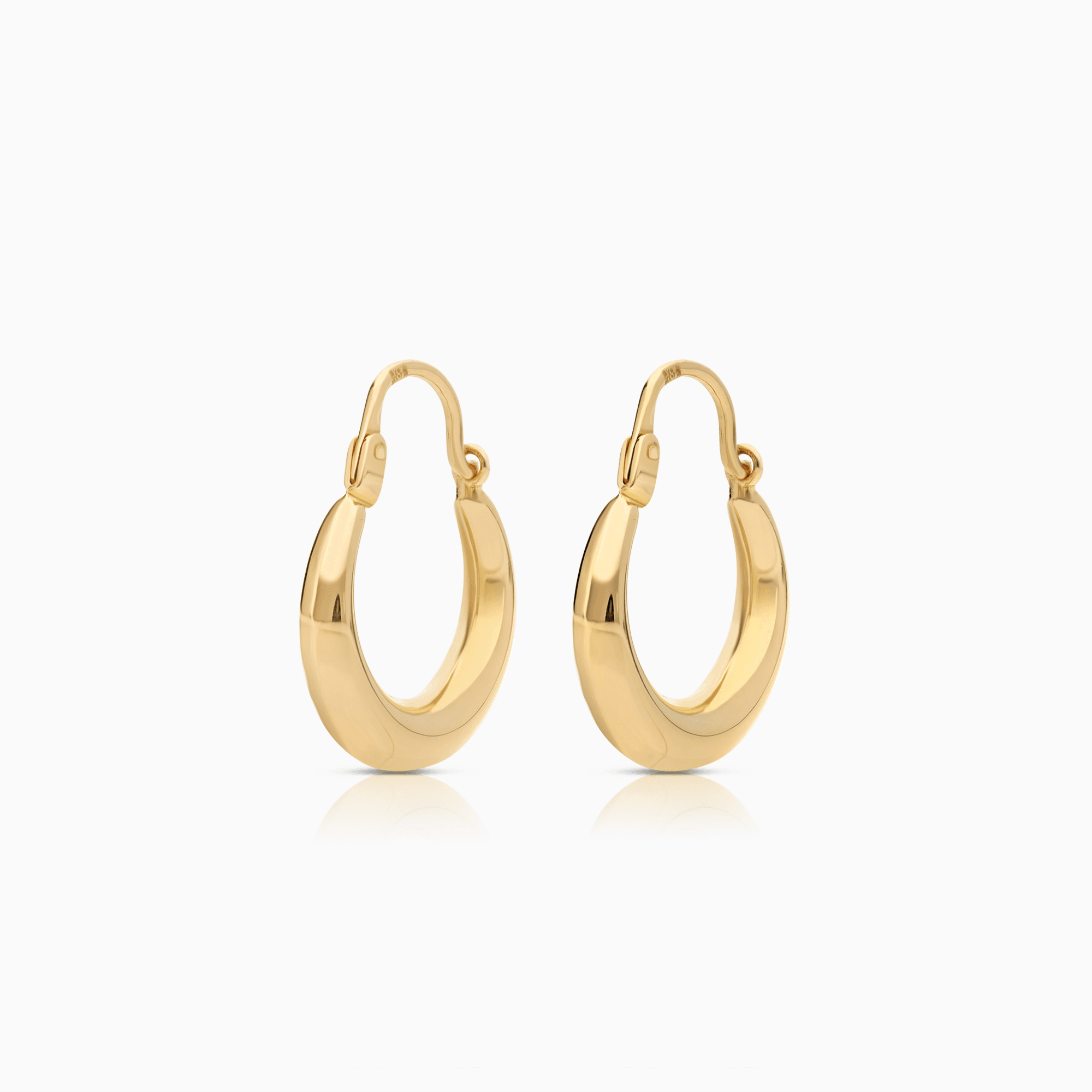 Gold hoop earrings 1.57g 18K gold