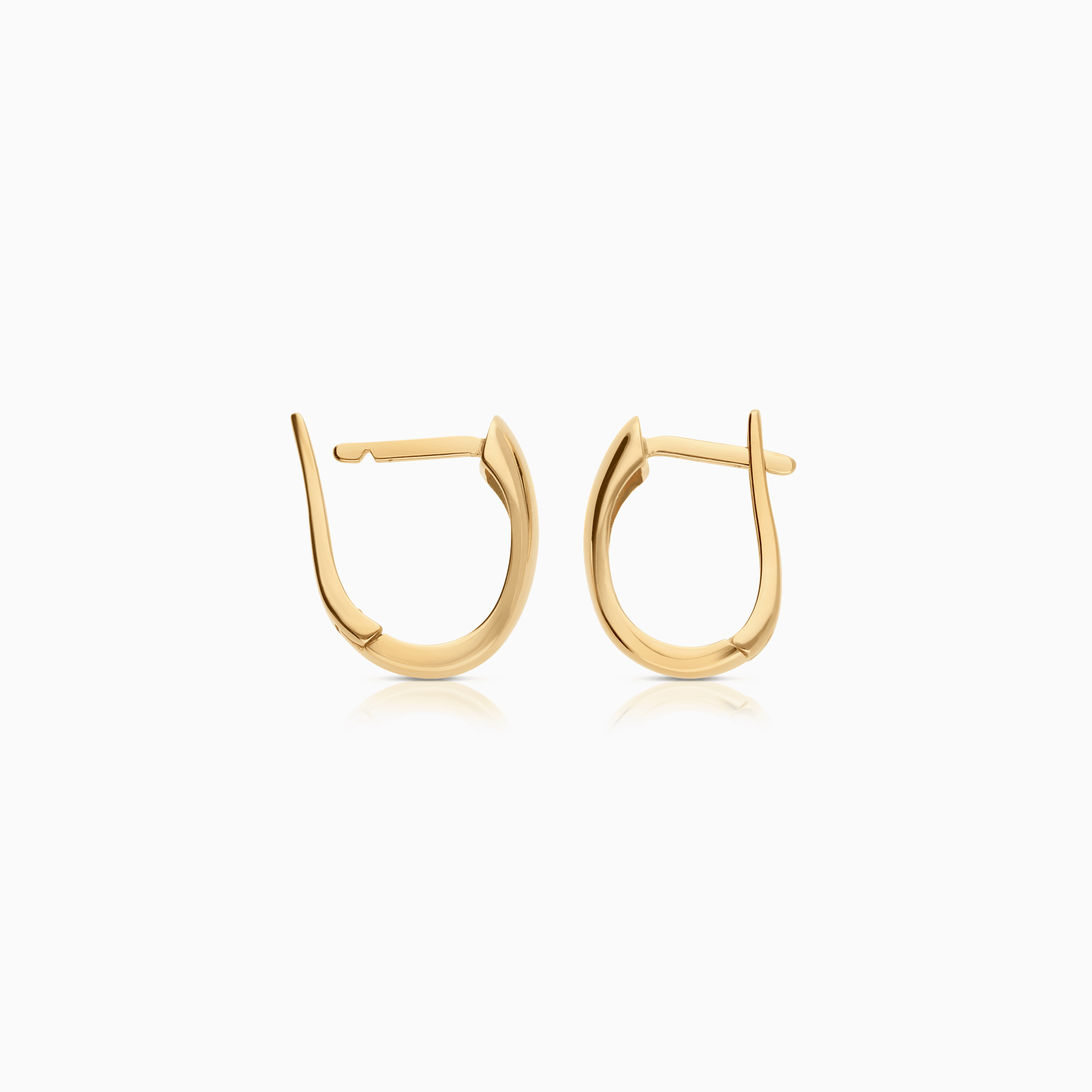 Gold hoop earrings 2.74g 18K gold