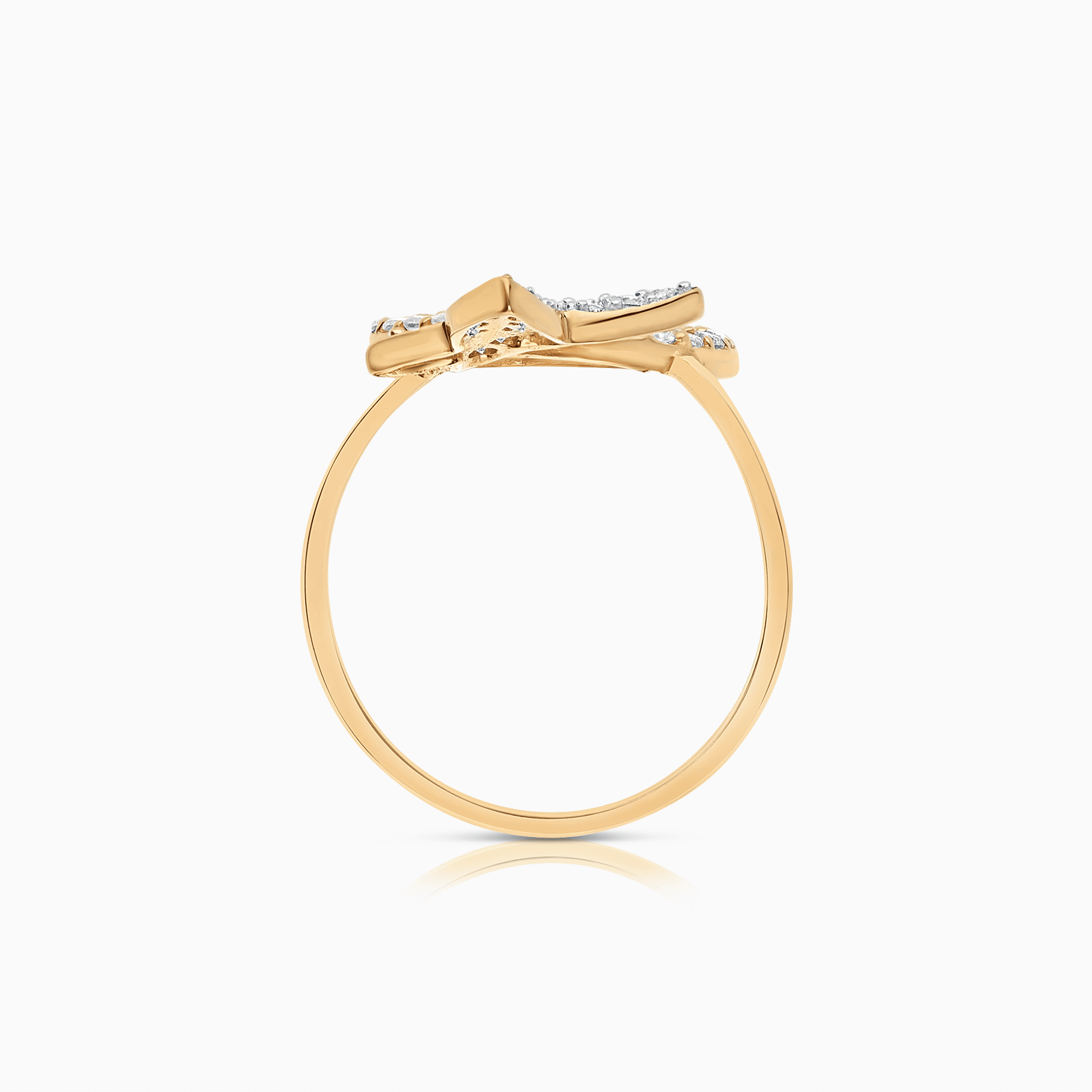 Guldring med cubic zirconia 3,66g 18K guld