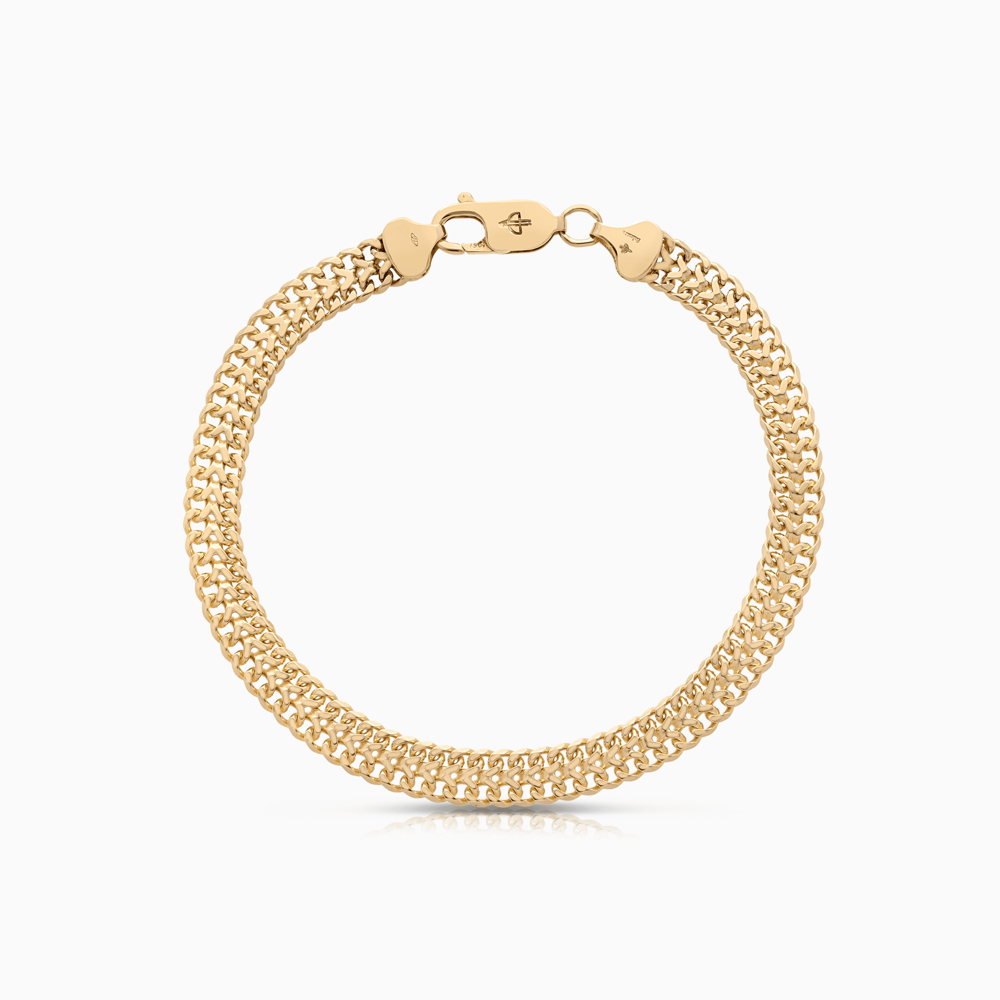 Herringbone bracelet 9.33g 18K gold