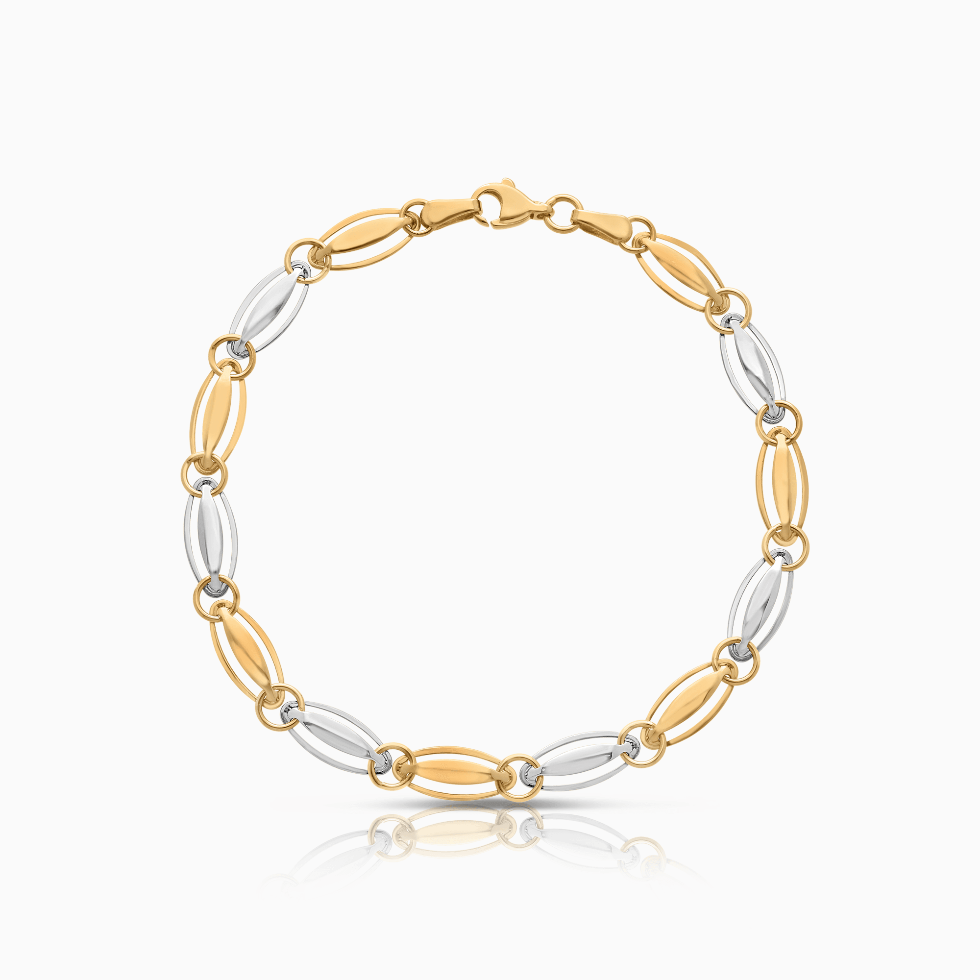 Gold bracelet 4.18g 18K white/yellow gold