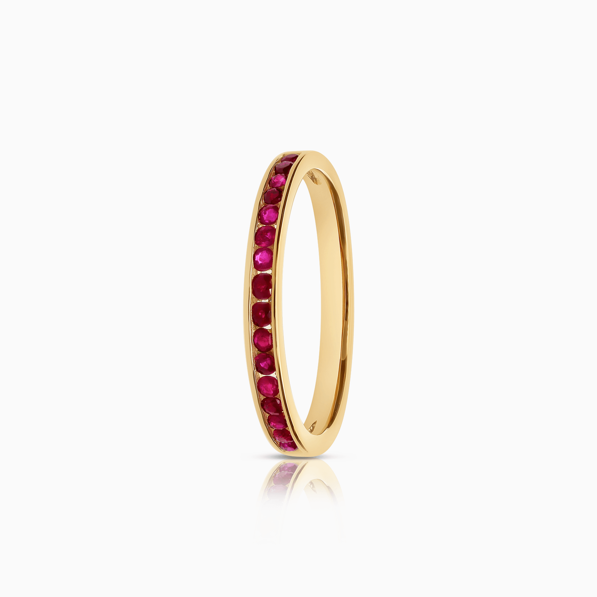 Gold ring with rubies 2.03g 18K gold
