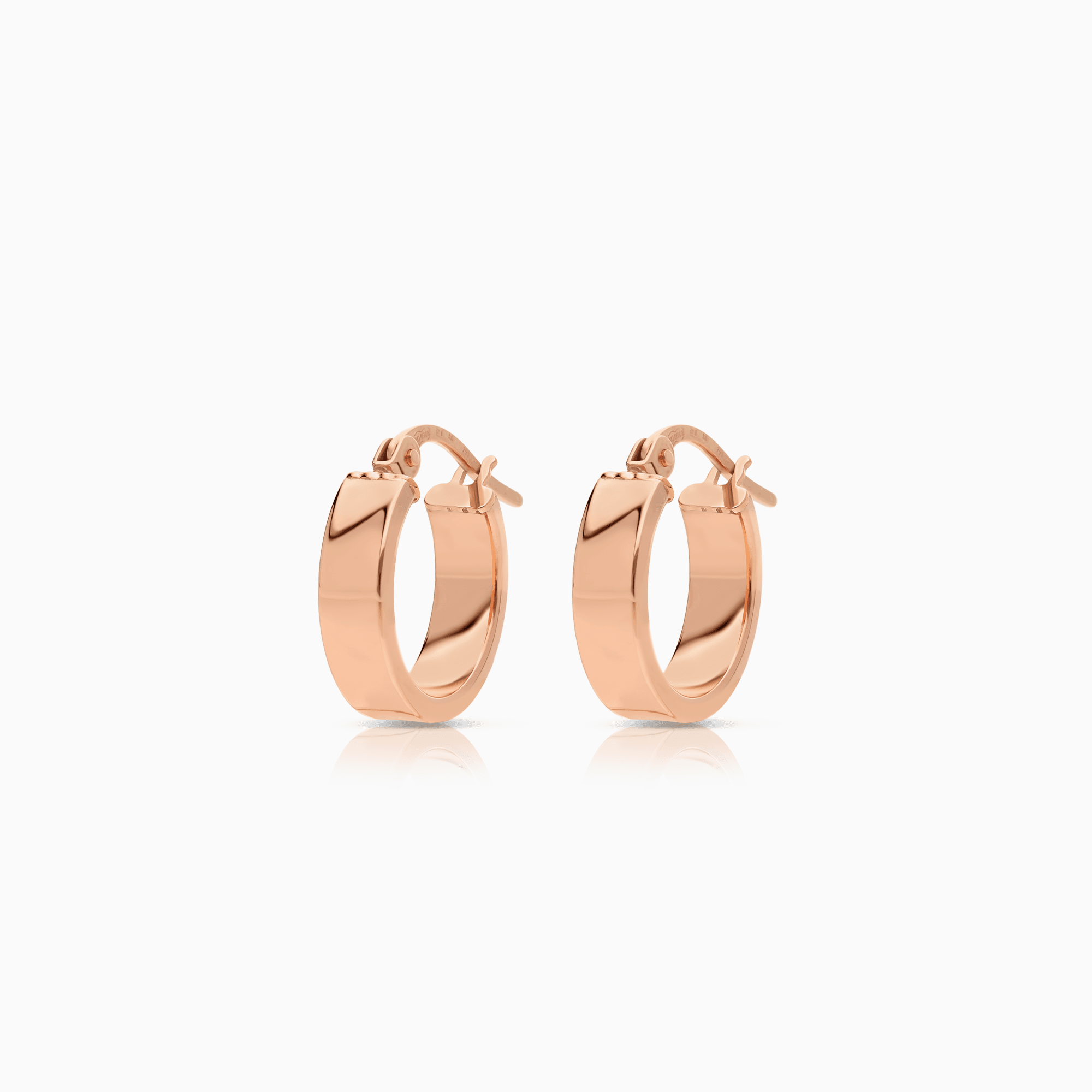 Guldörhängen creoler 1,95g 18K roséguld