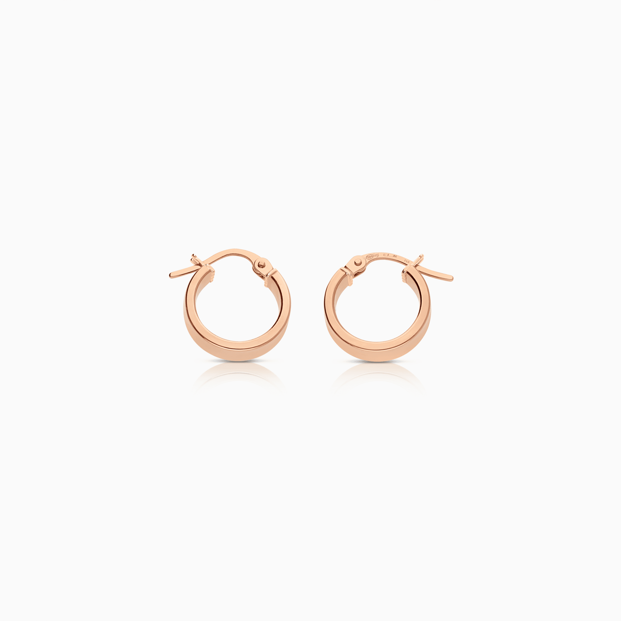 Guldörhängen creoler 1,95g 18K roséguld