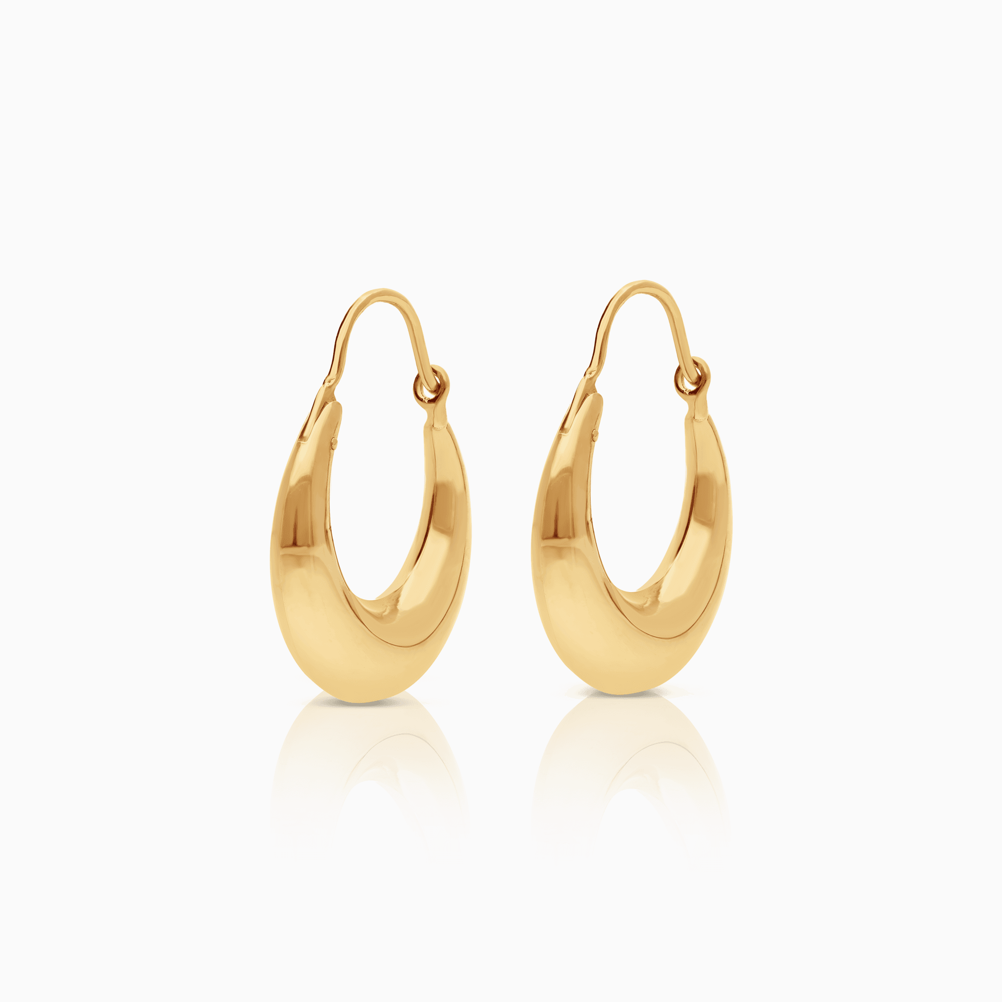 Gold hoop earrings 1.55g 18K gold
