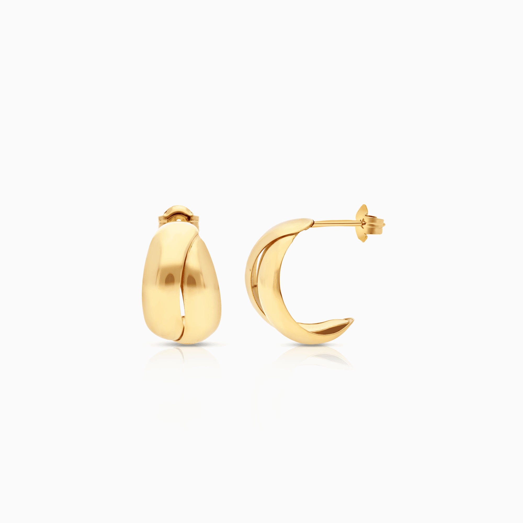 Gold earrings 1.66g 18K gold