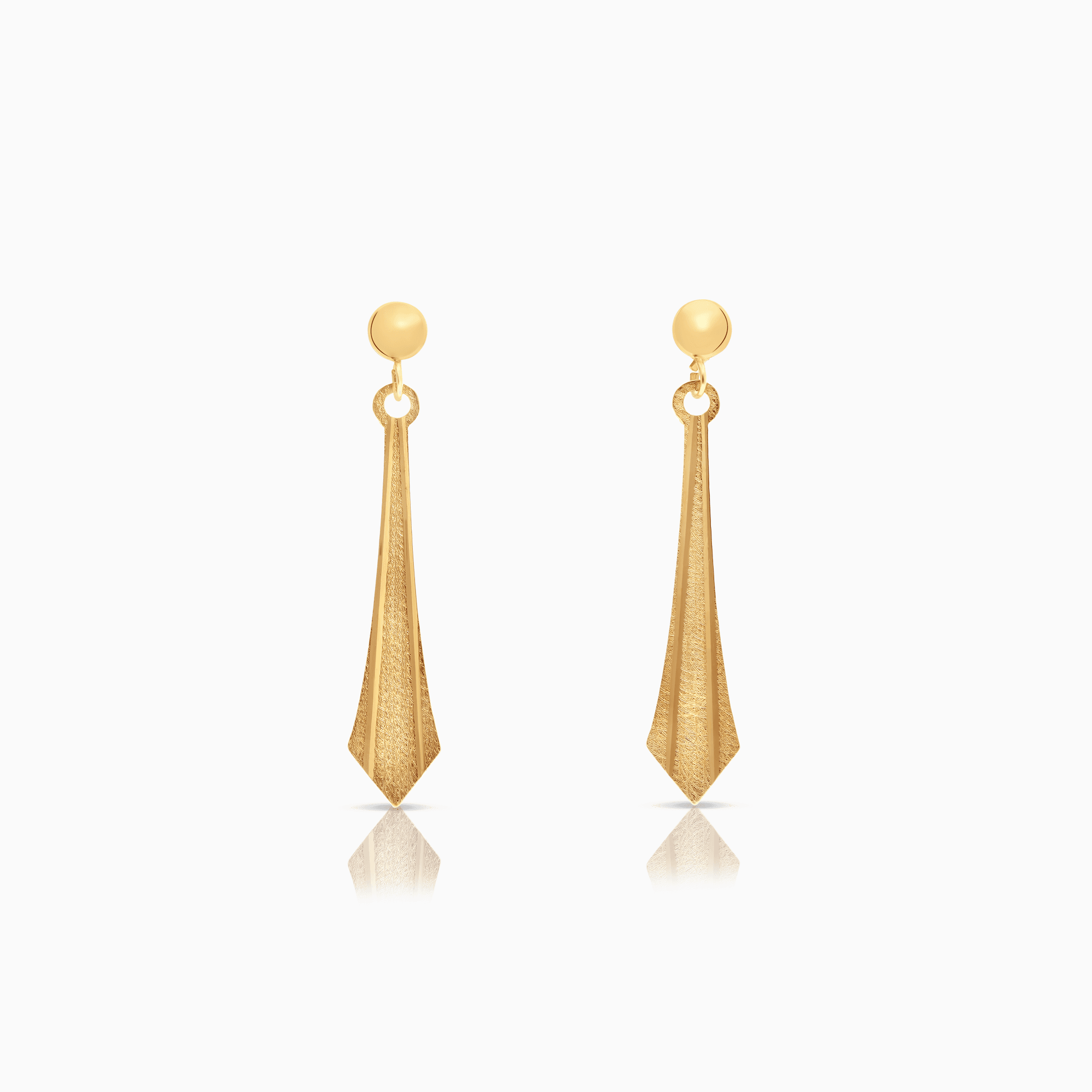 Gold earrings 1.00g 18K gold