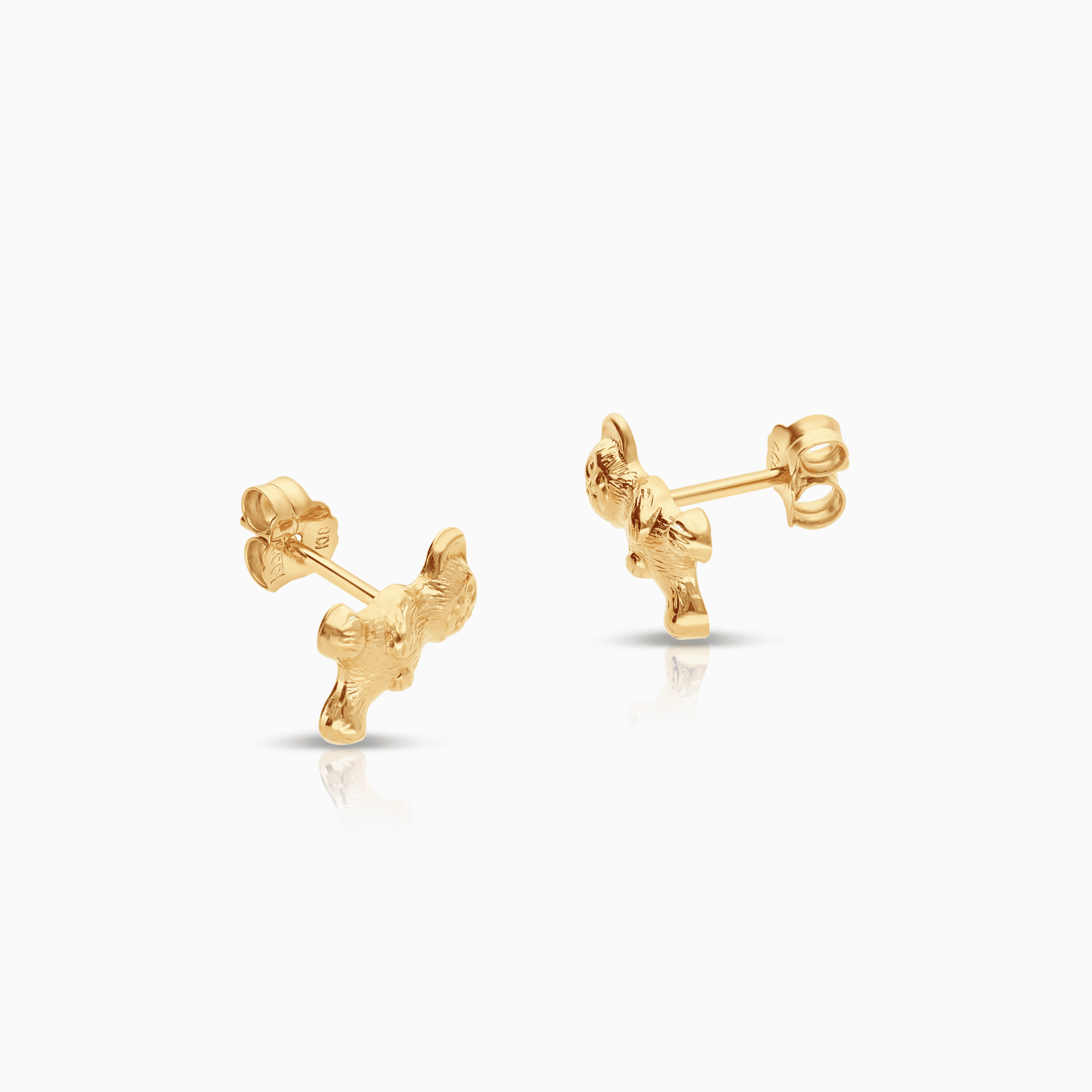 Gold earrings bears 0.62g 18K gold