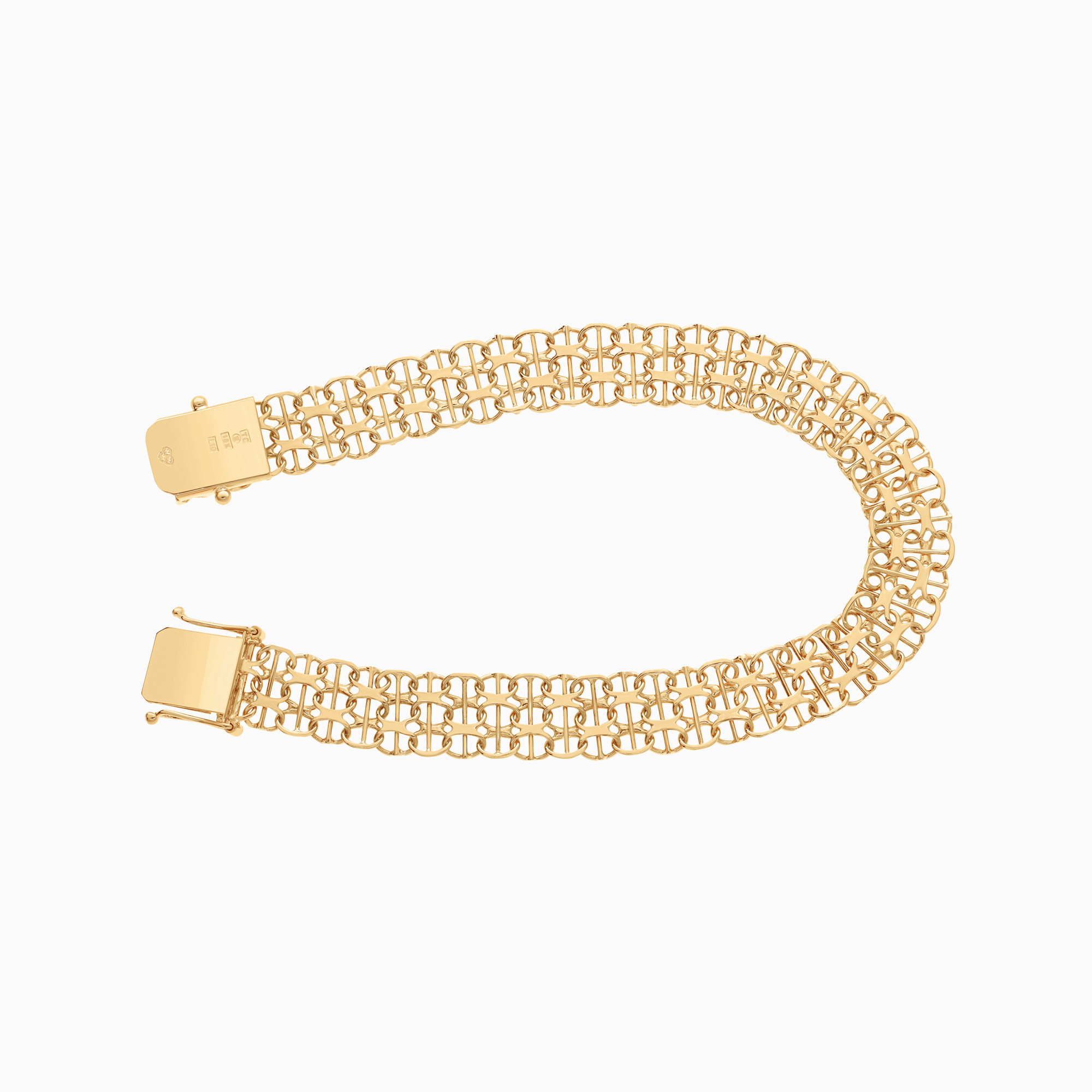 Guldarmband x-länk med stav 10,88g 18K guld