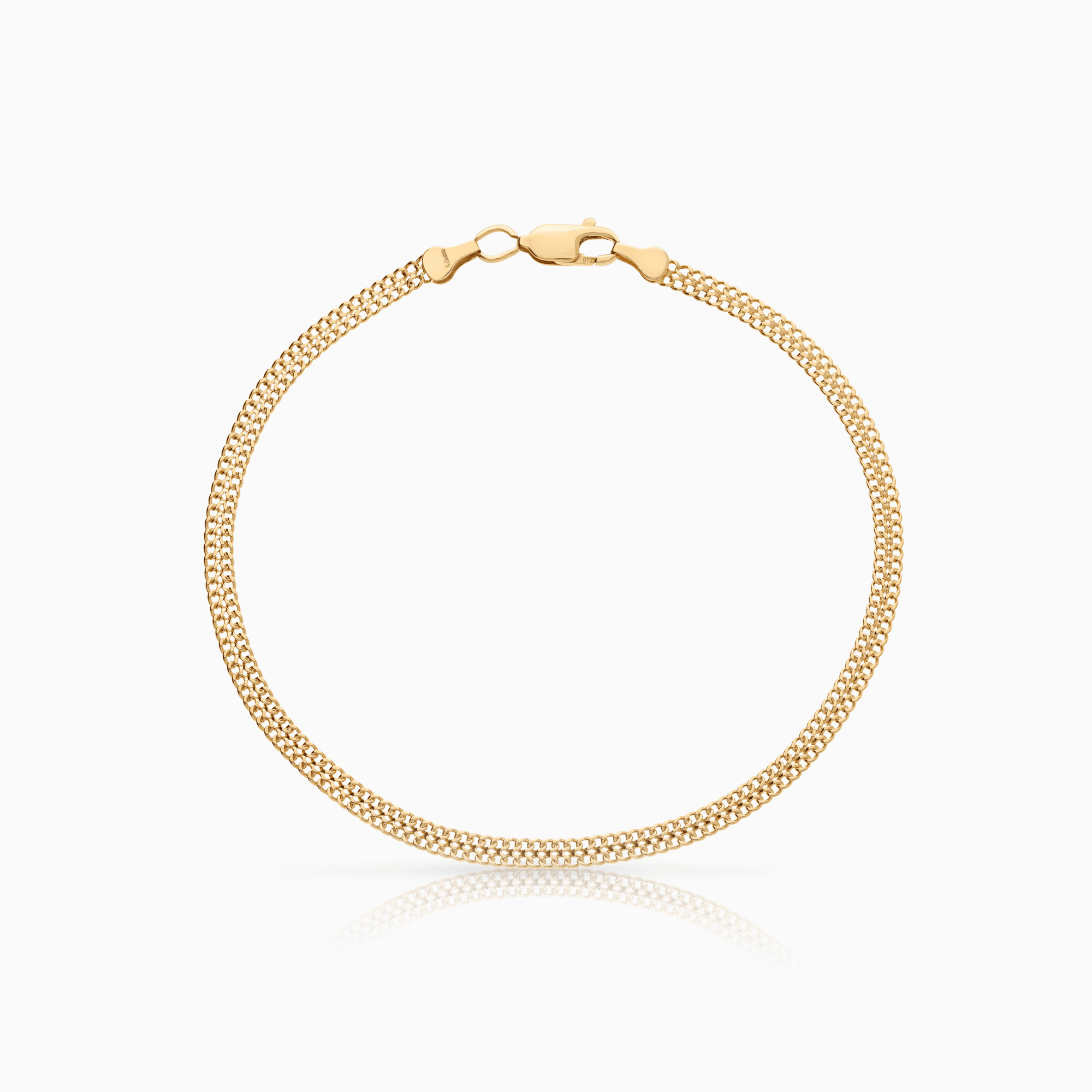 Herringbone gold bracelet 2.84g 18K gold