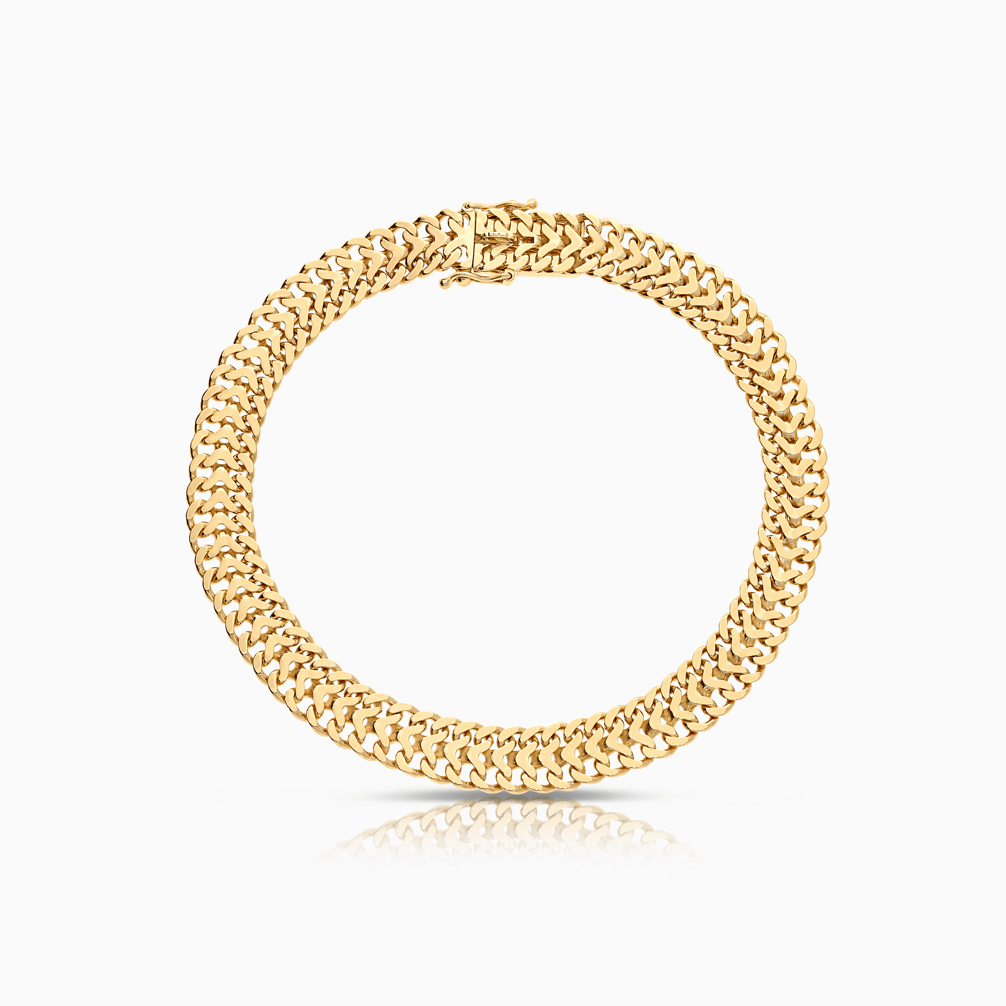 Gold bracelet herringbone 11.68g 18K gold