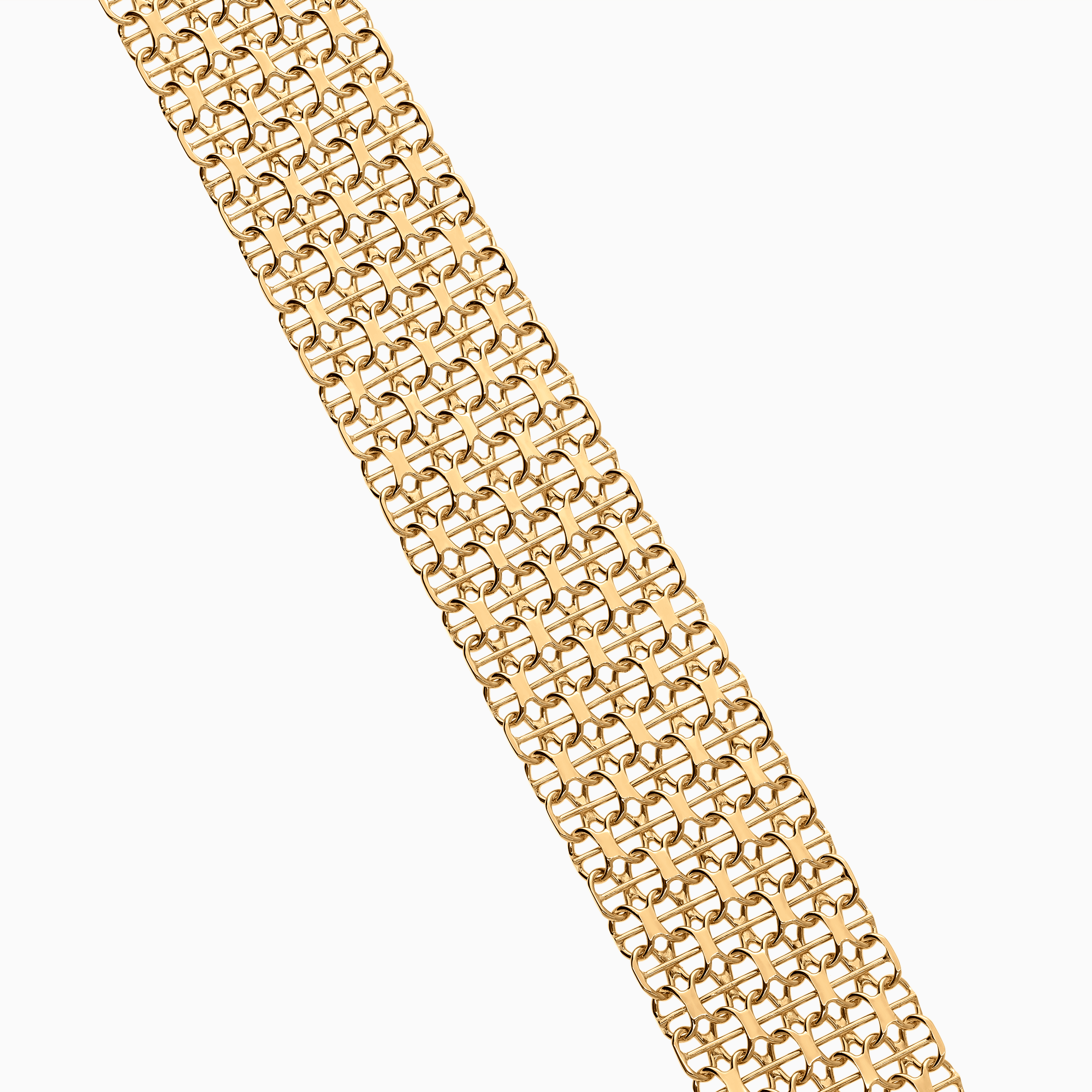 X-länk armband med stav 21,35g 18K guld