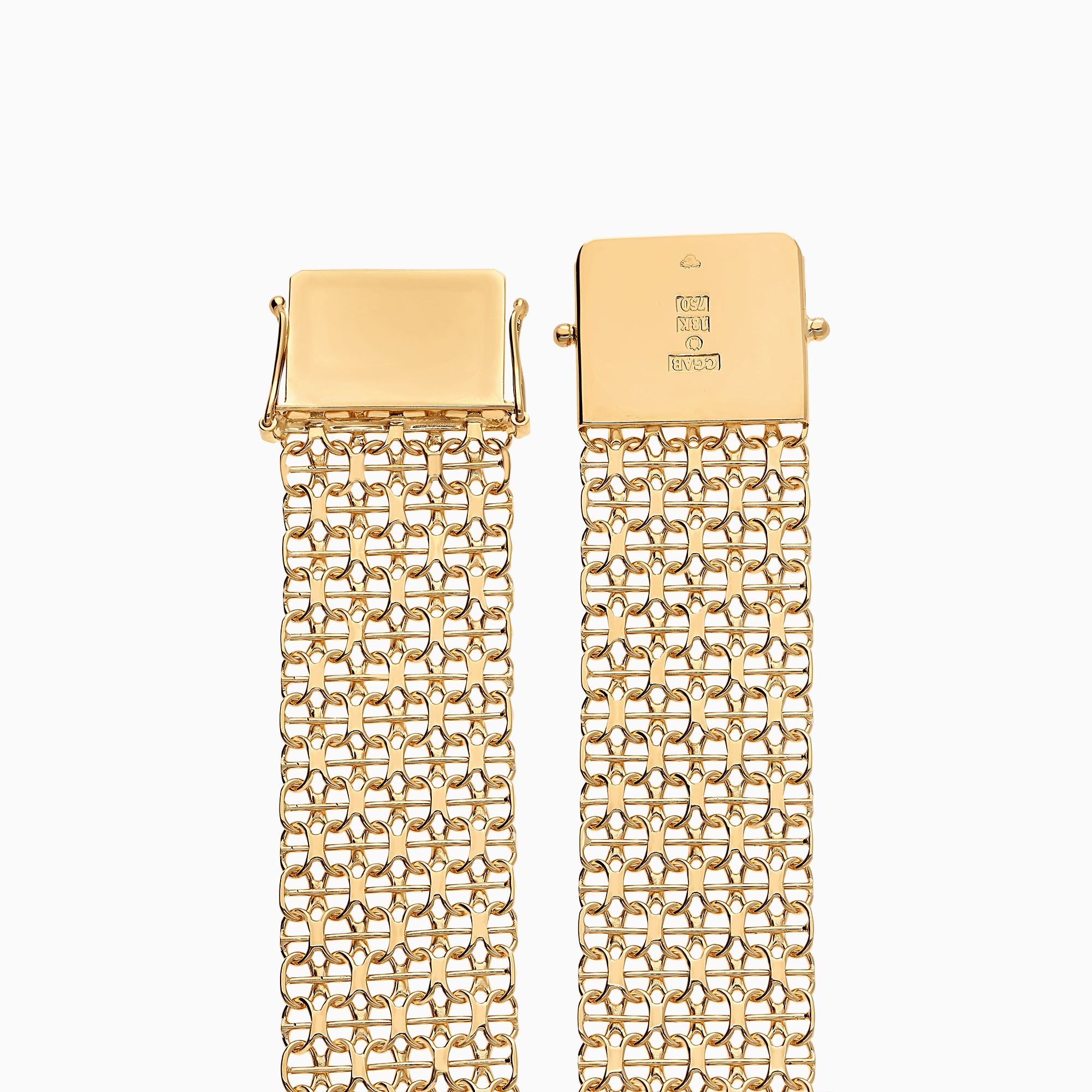 X-länk armband med stav 21,35g 18K guld