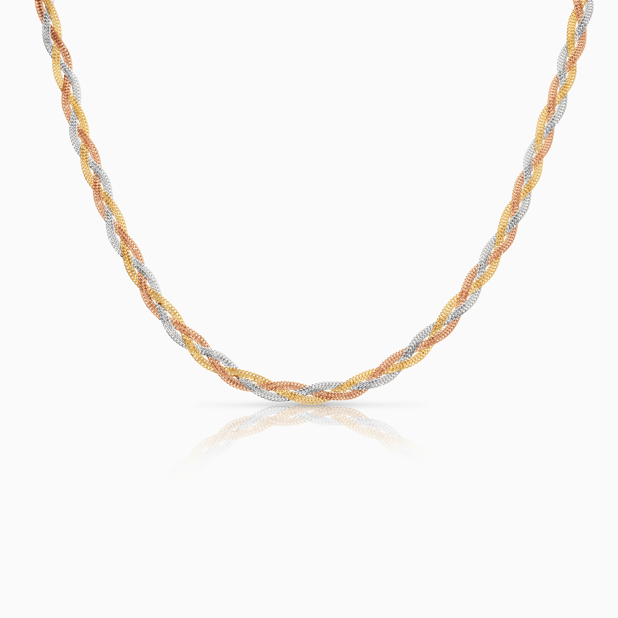 Fantasy link 10.12g 18K yellow/white/rose gold