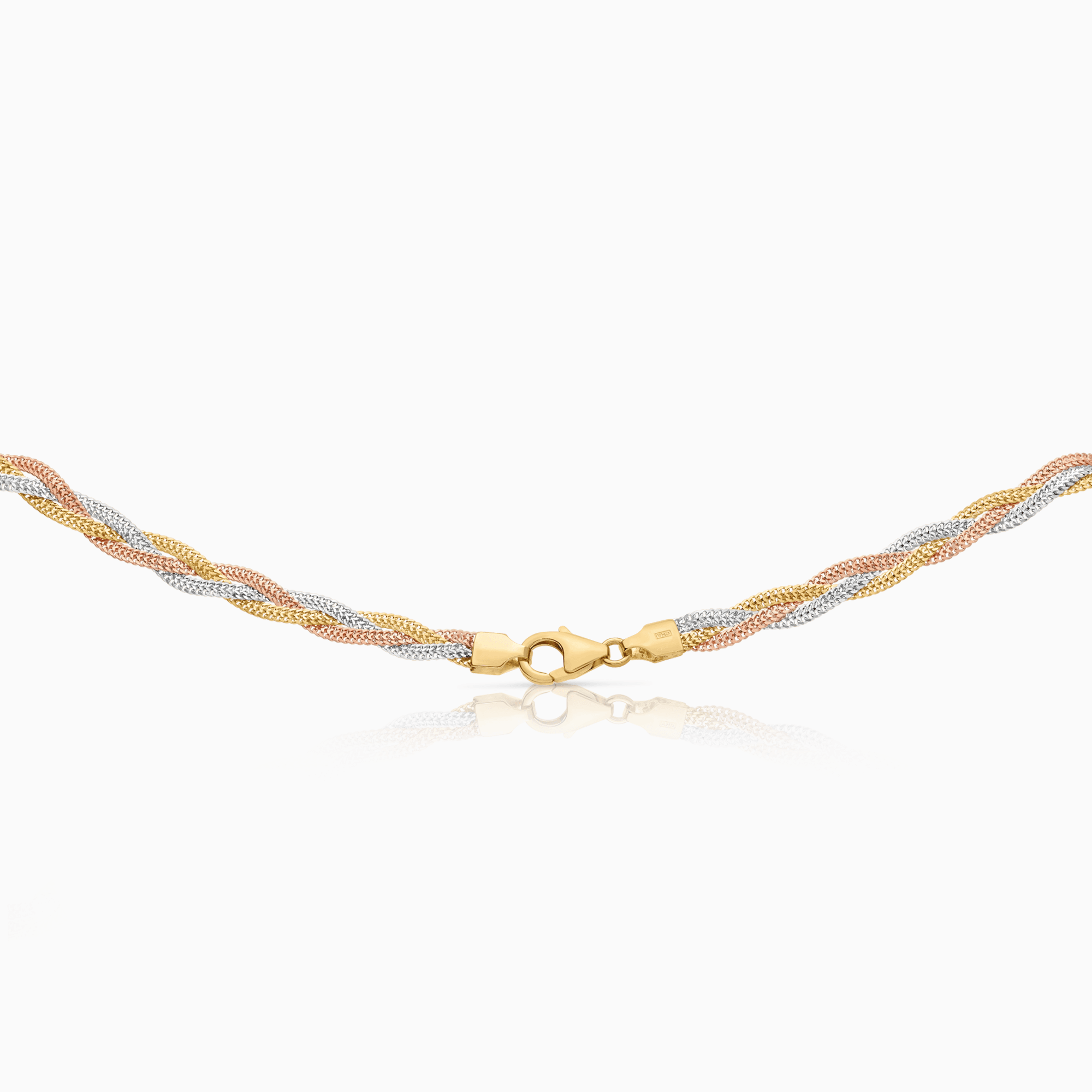 Fantasy link 10.12g 18K yellow/white/rose gold