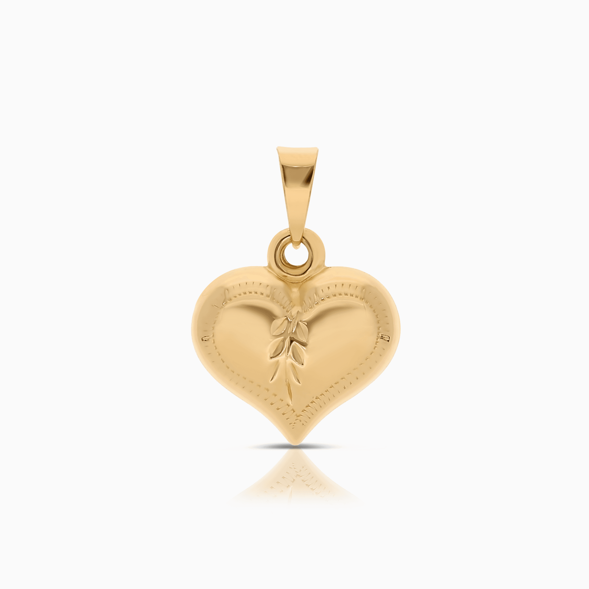 Heart pendant 0.72g 18K gold