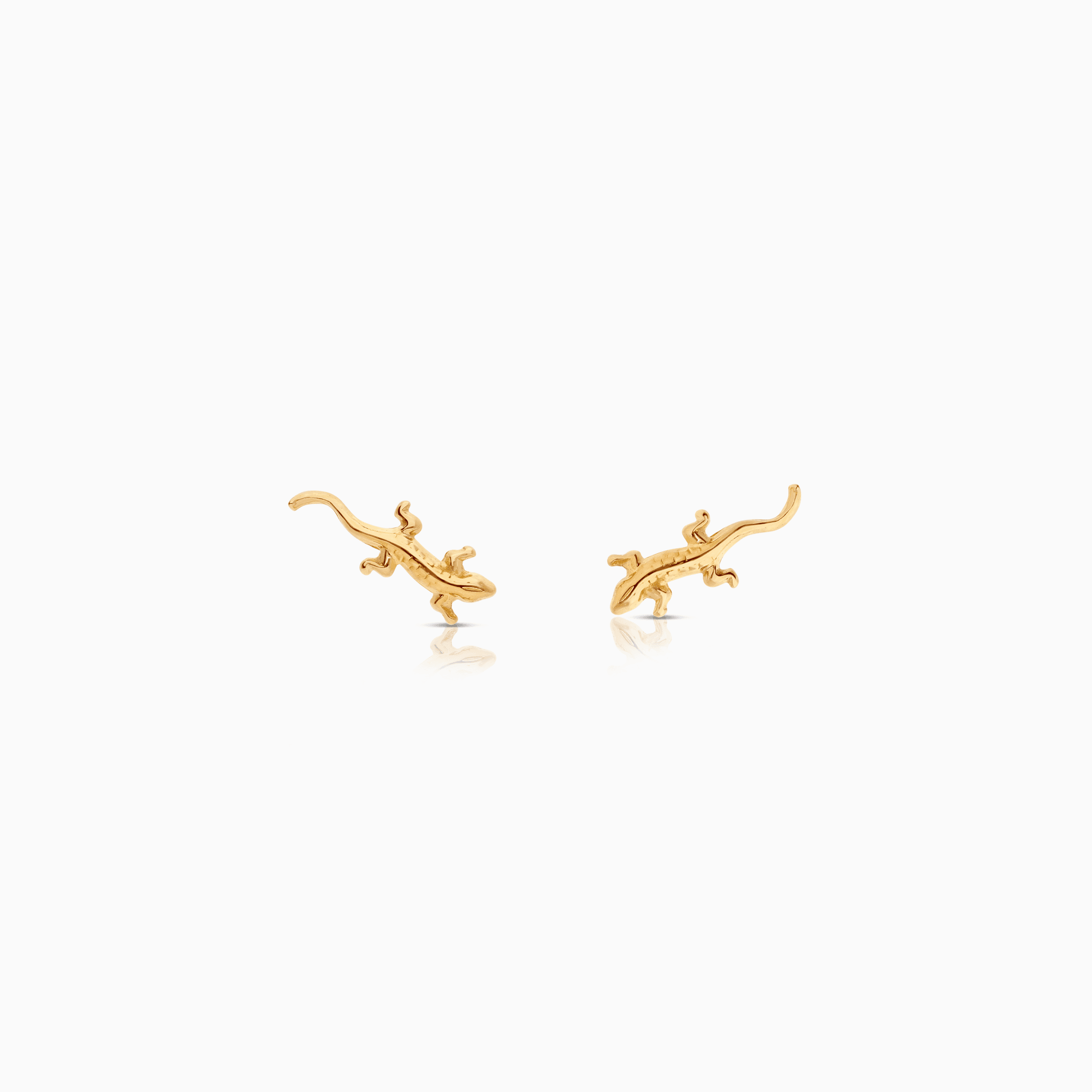 Gold earrings lizards 0.80g 18K gold