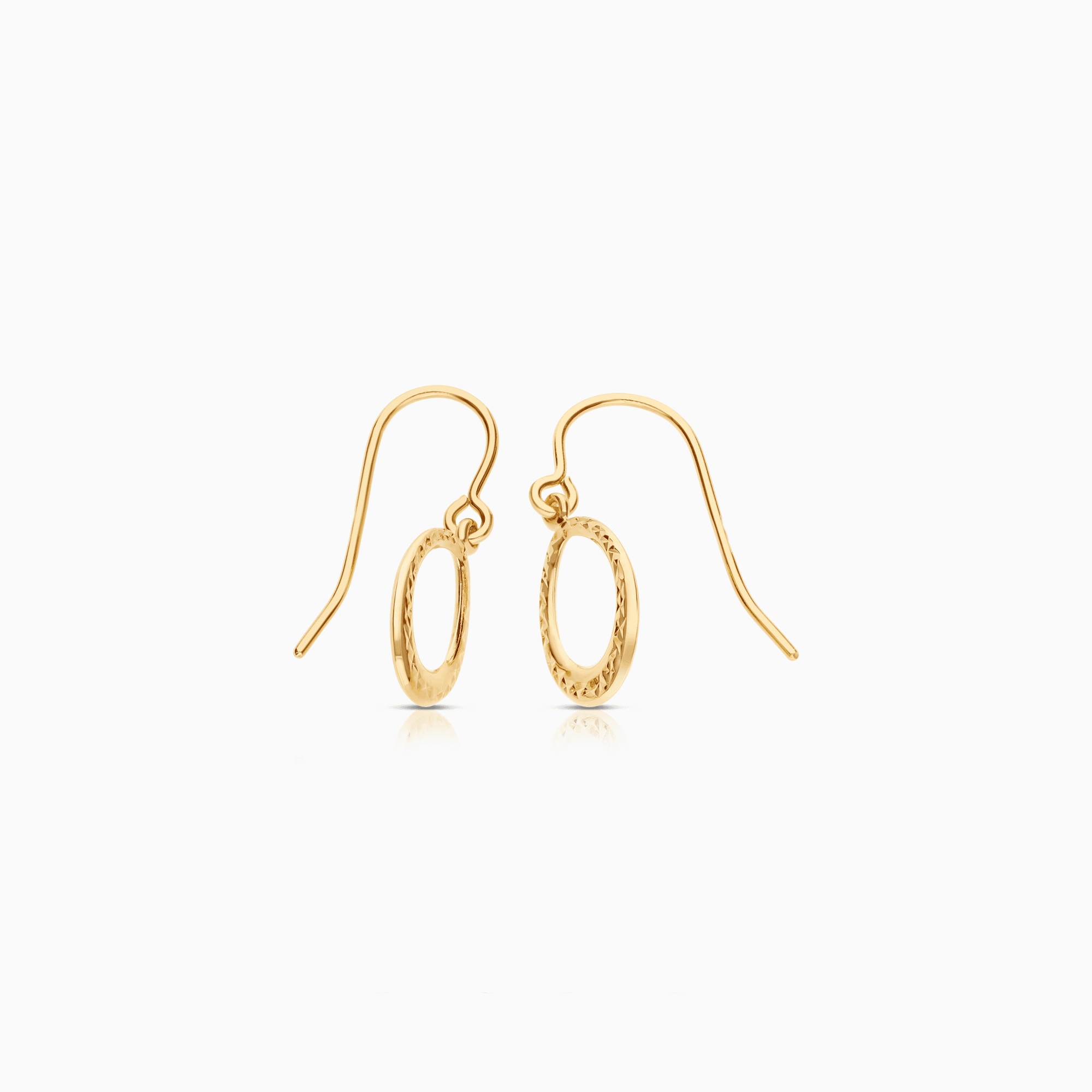 Gold earrings 1.05g 18K gold
