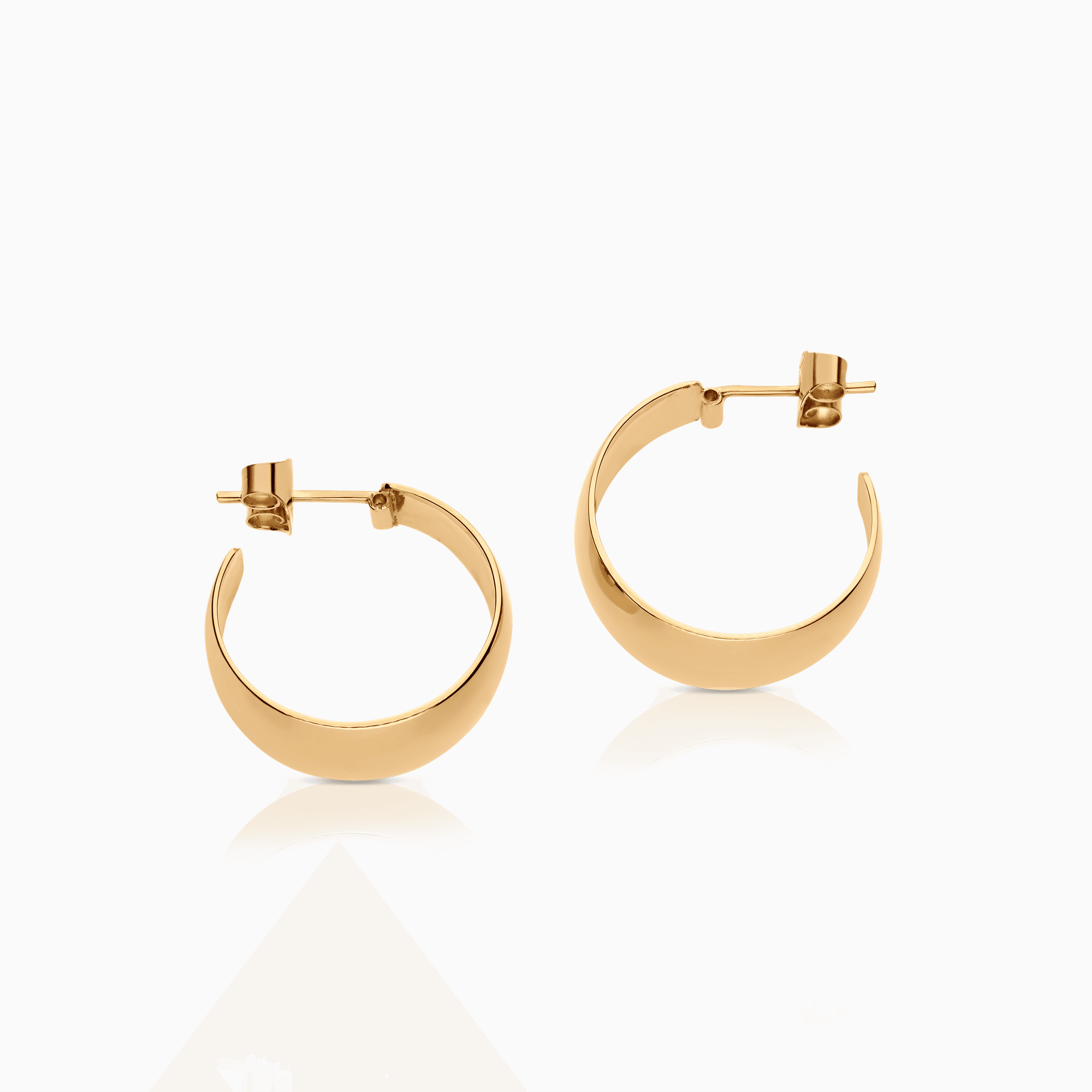 Gold hoop earrings 4.96g 18K gold