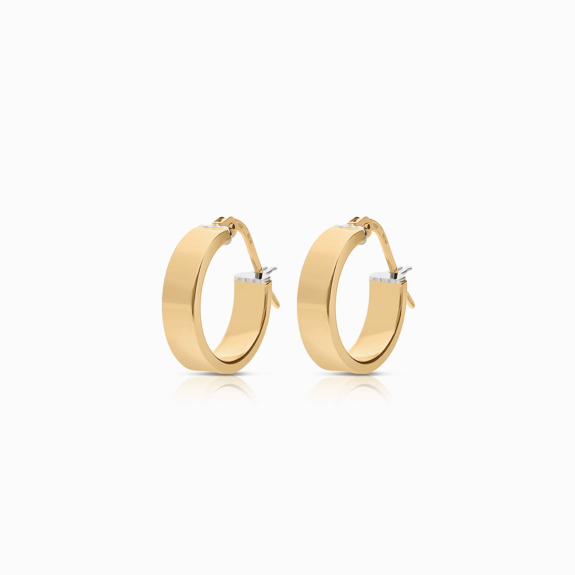 Gold hoop earrings 1.81g 18K gold