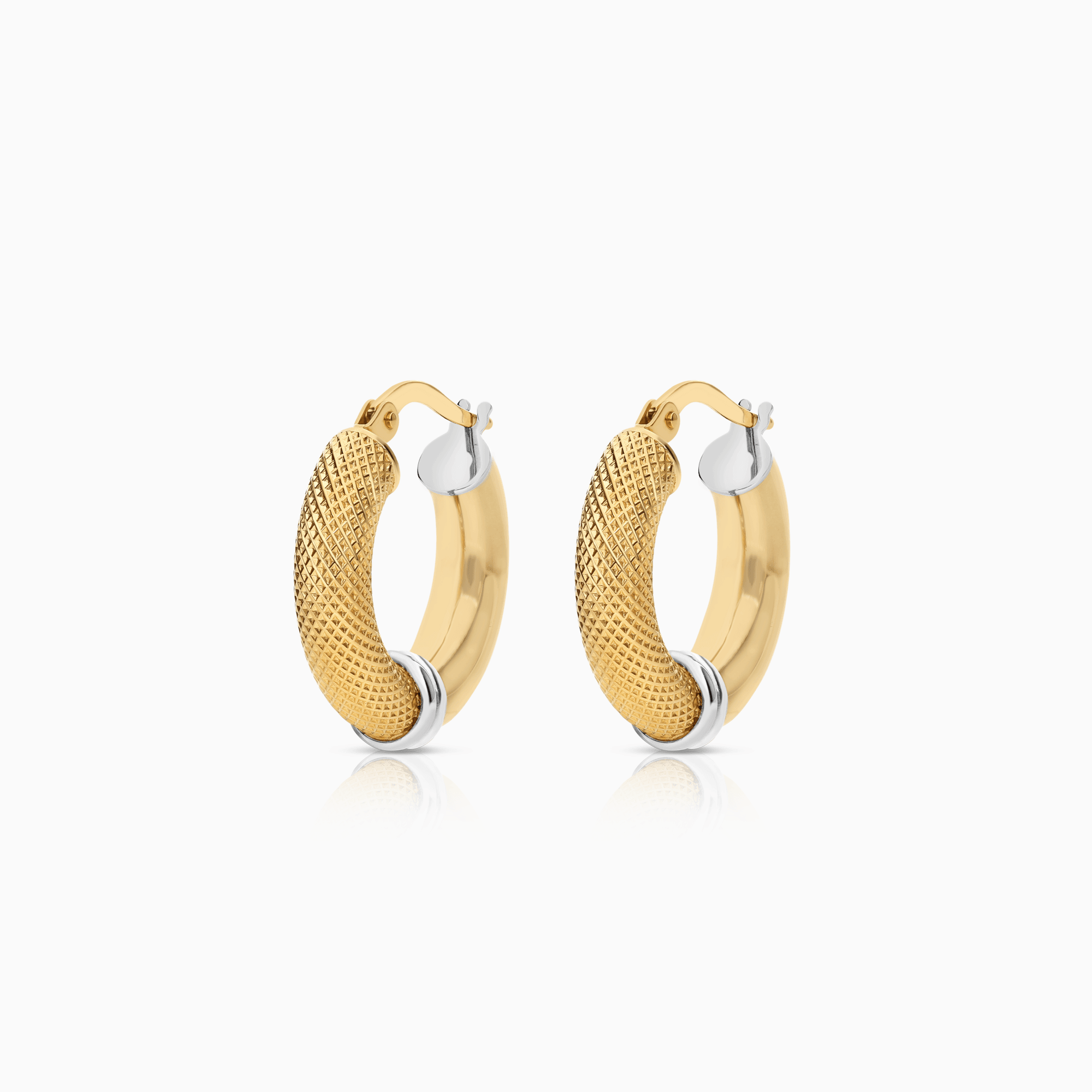 Gold earrings hoops 2.60g 18K gold
