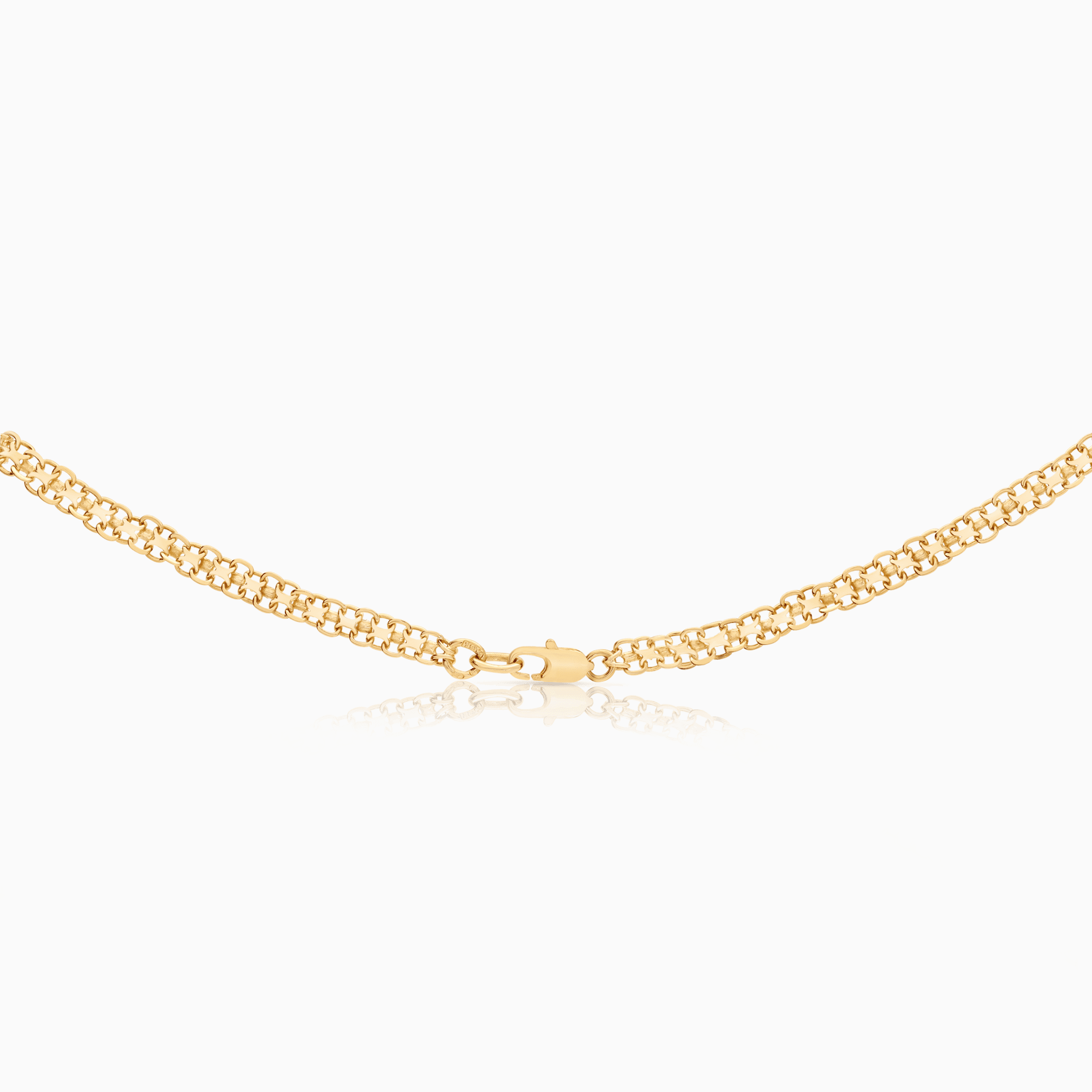 X-link necklace, 17.06g, 18K gold