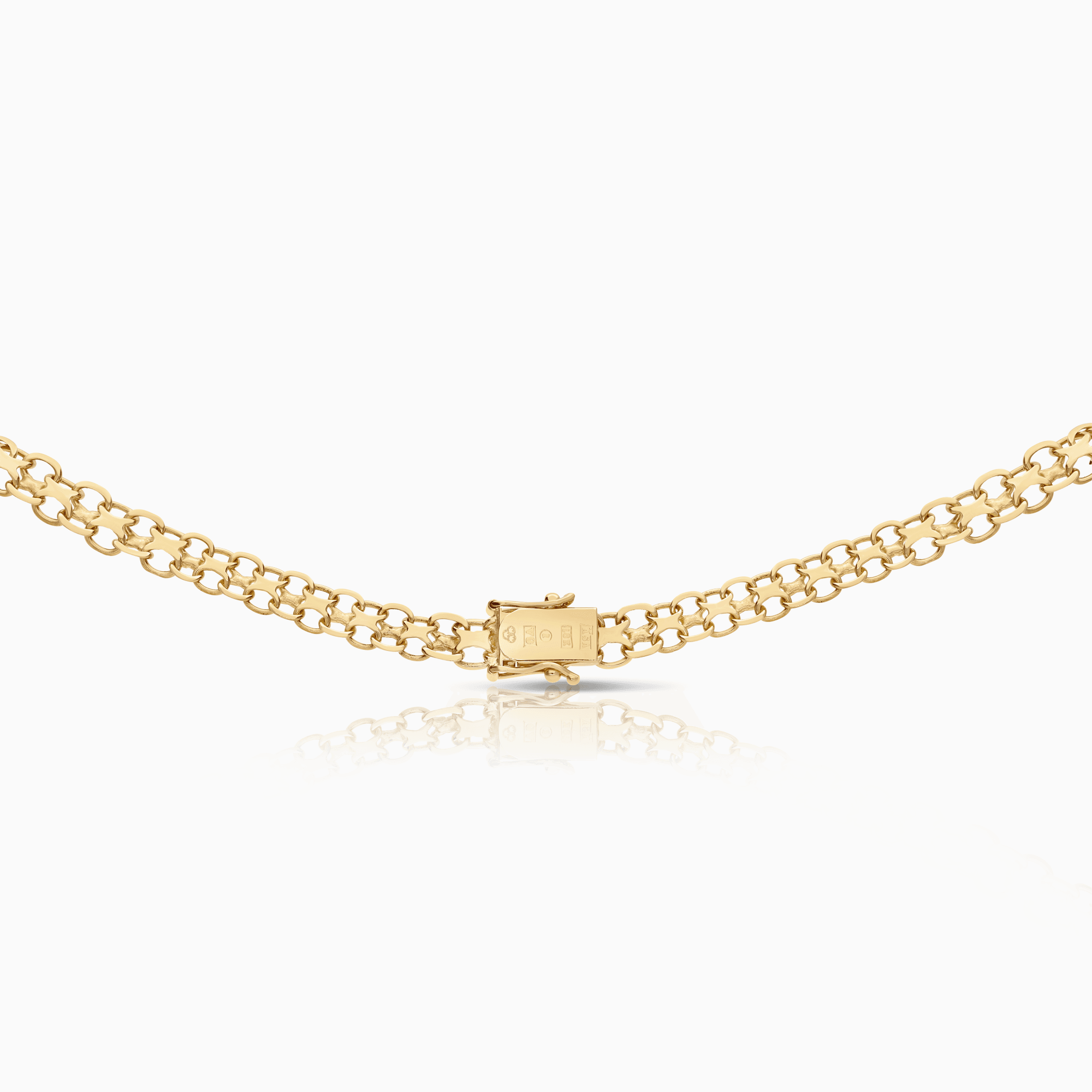 X-link necklace 27.31g 18K gold