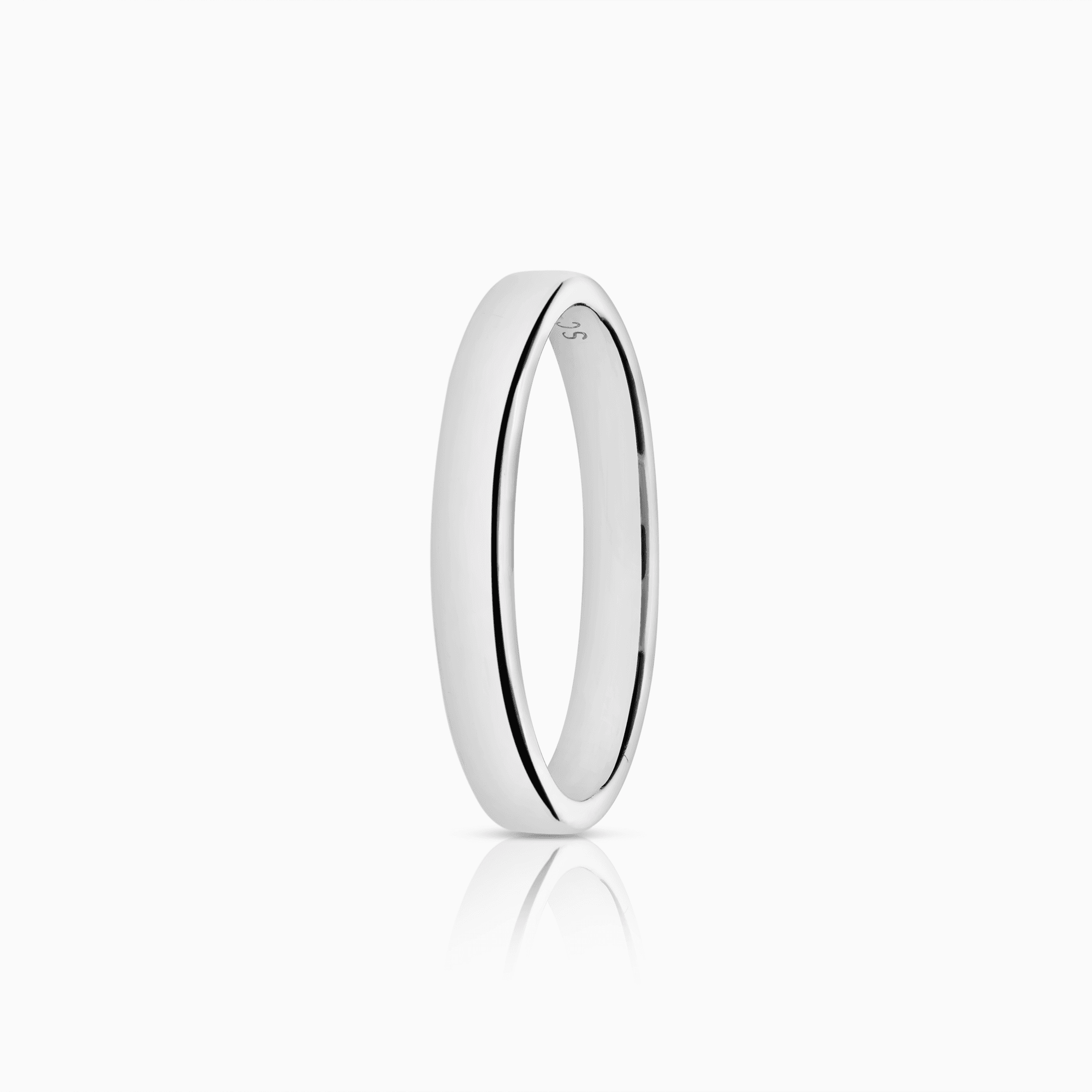 Schalins slät ring 3,82g 18K vitguld