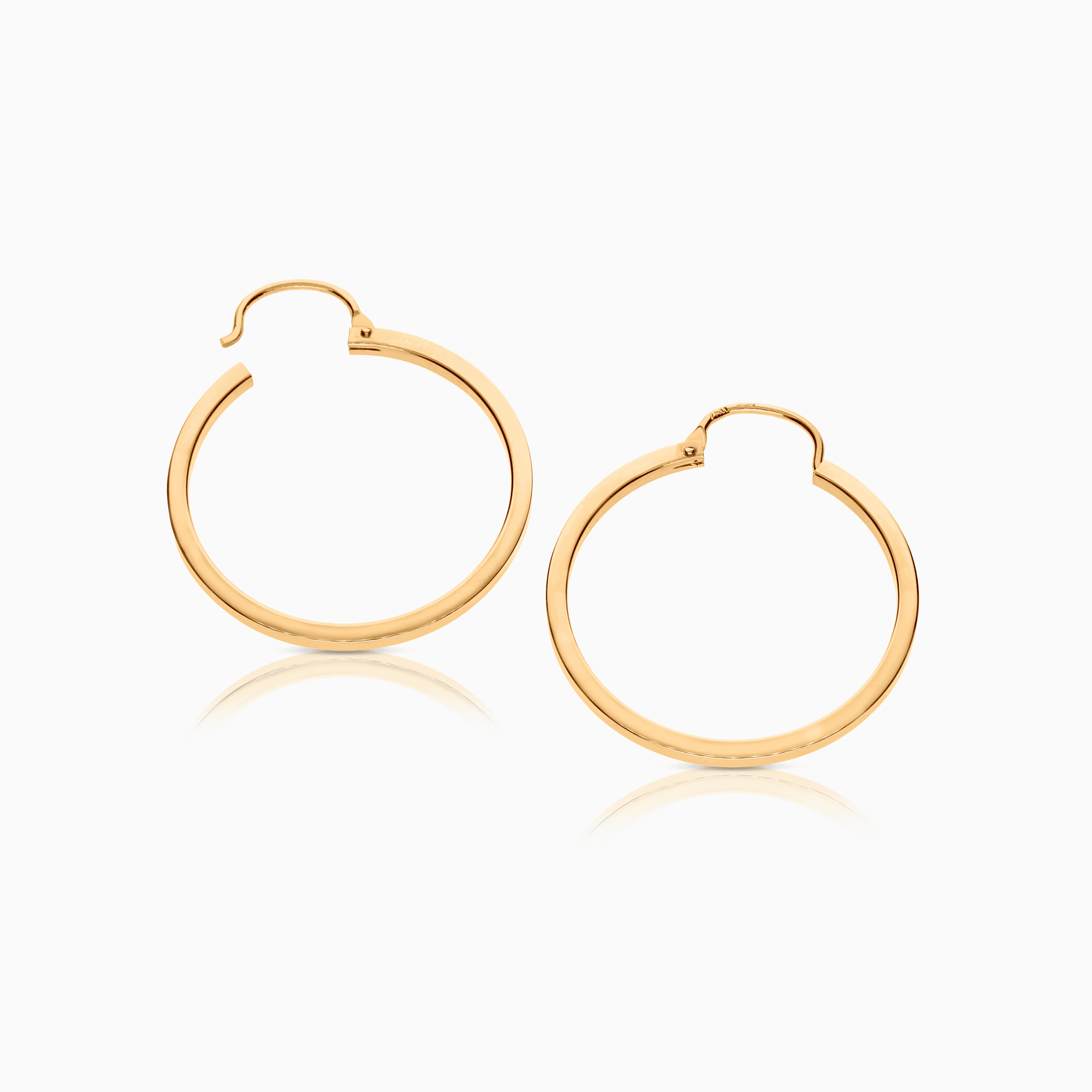 Gold Hoop Earrings 2.69g 18K Gold