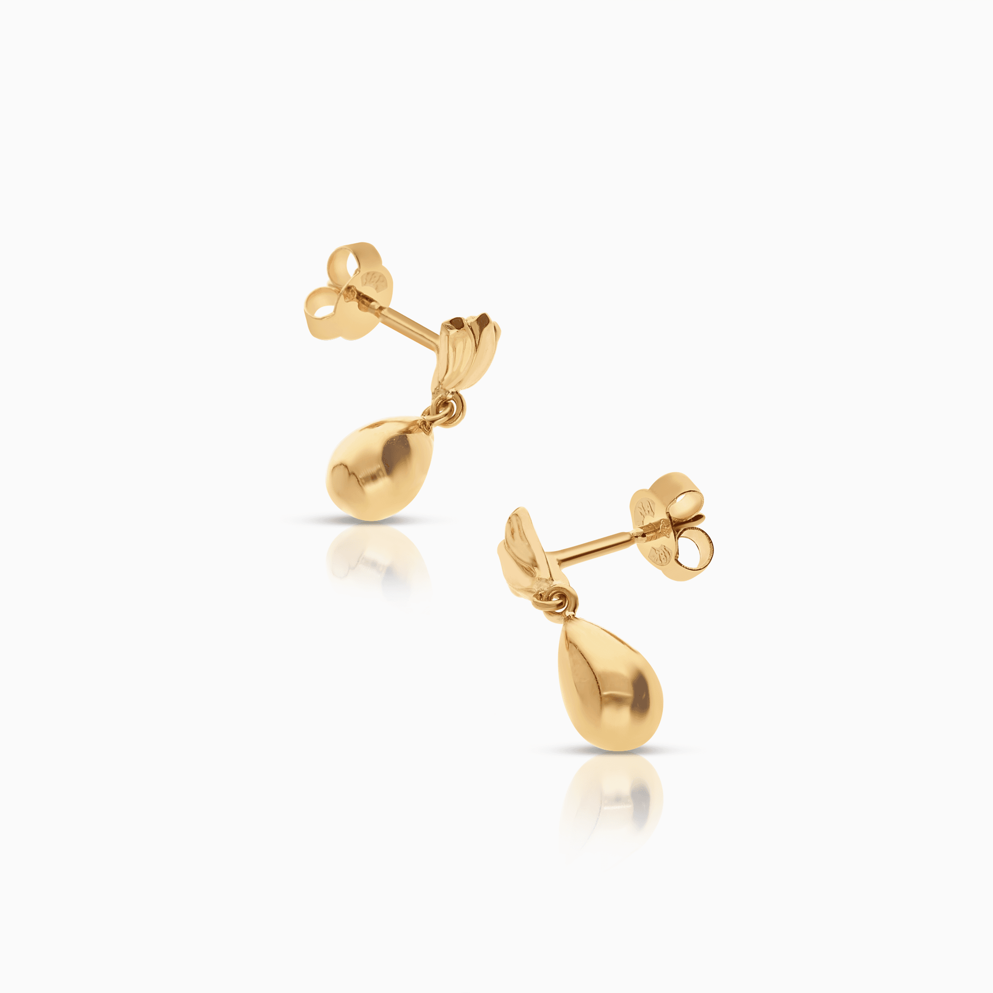 Gold drop earrings 1.67g 18K gold