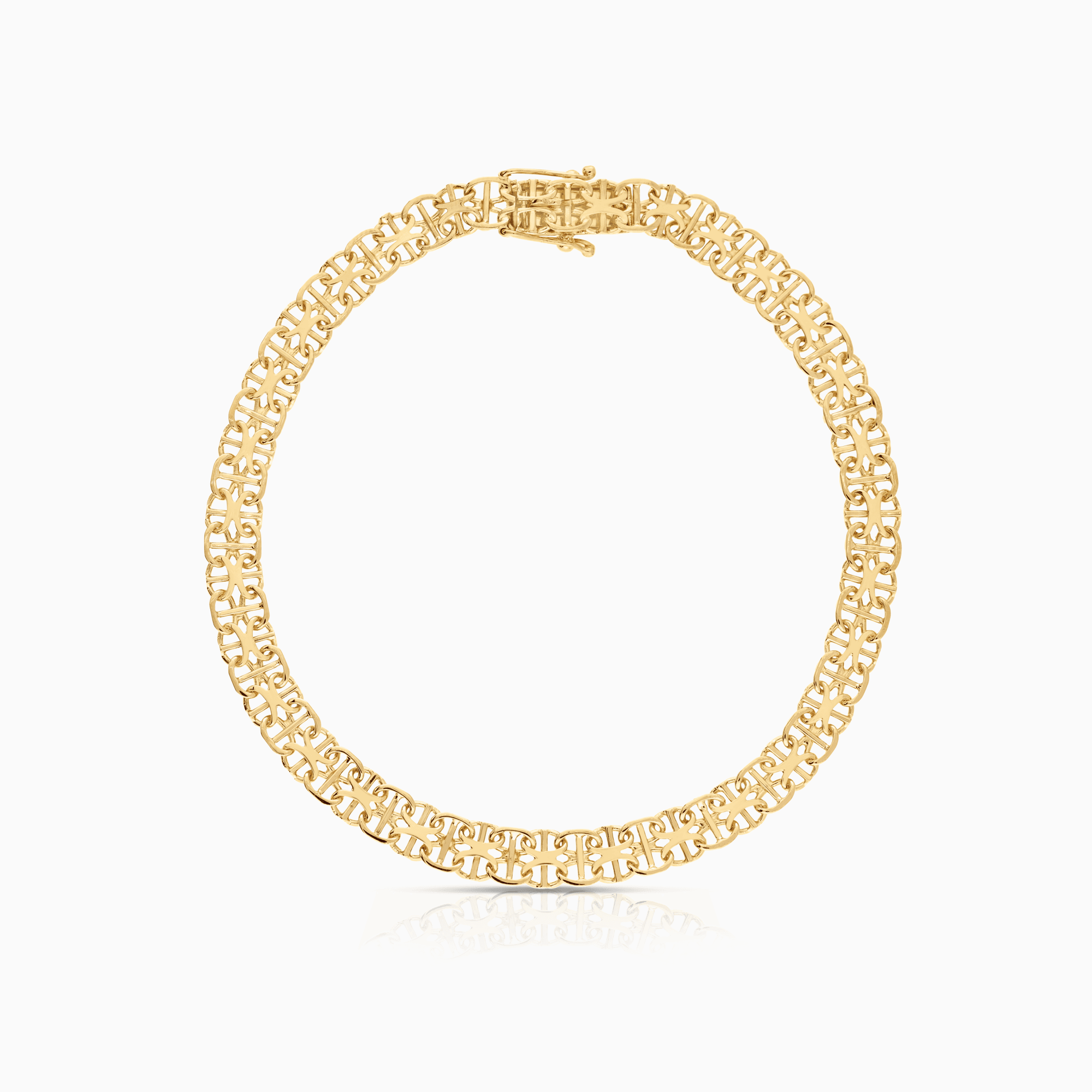 X-länk armband med stav 7,91g 18K guld