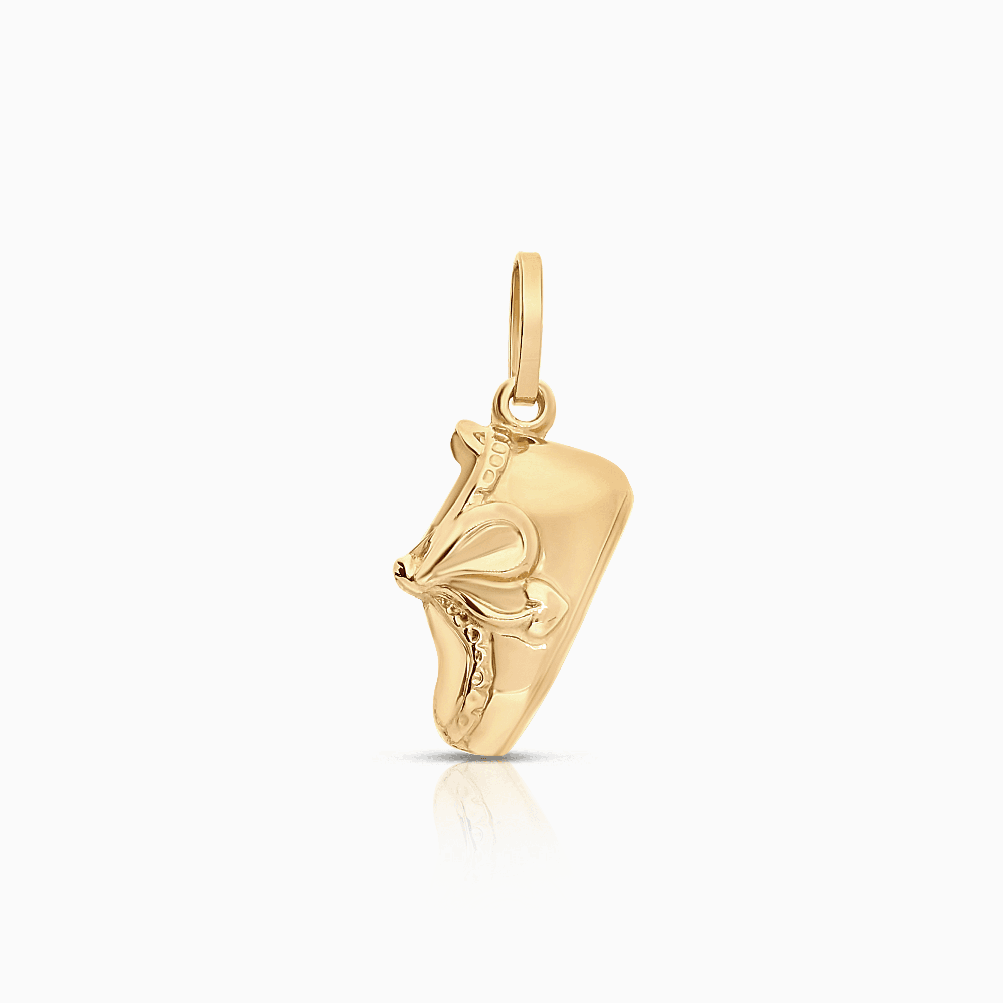 Shoe pendant 0.50g 18K gold
