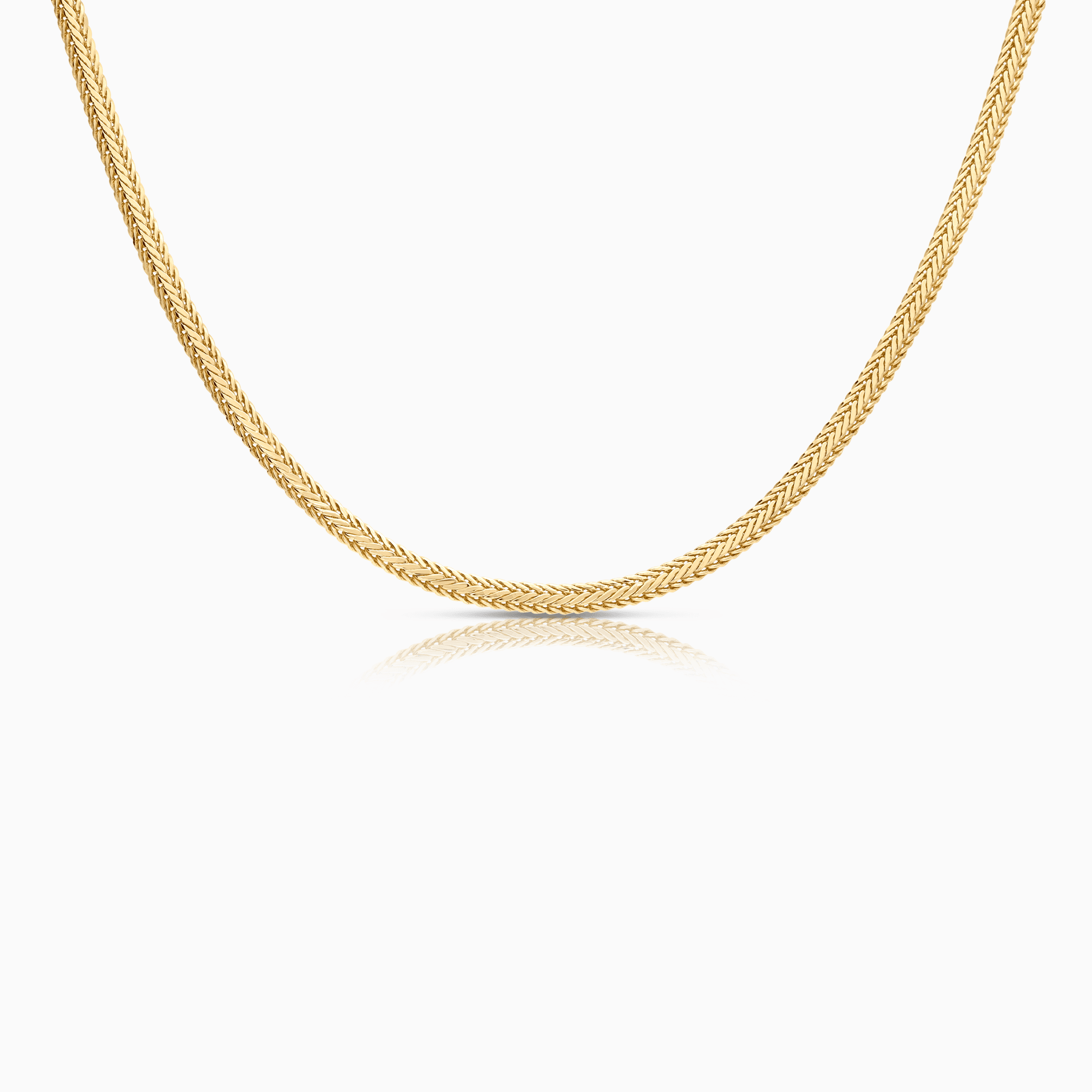 Fox tail necklace 16.95g 18K gold