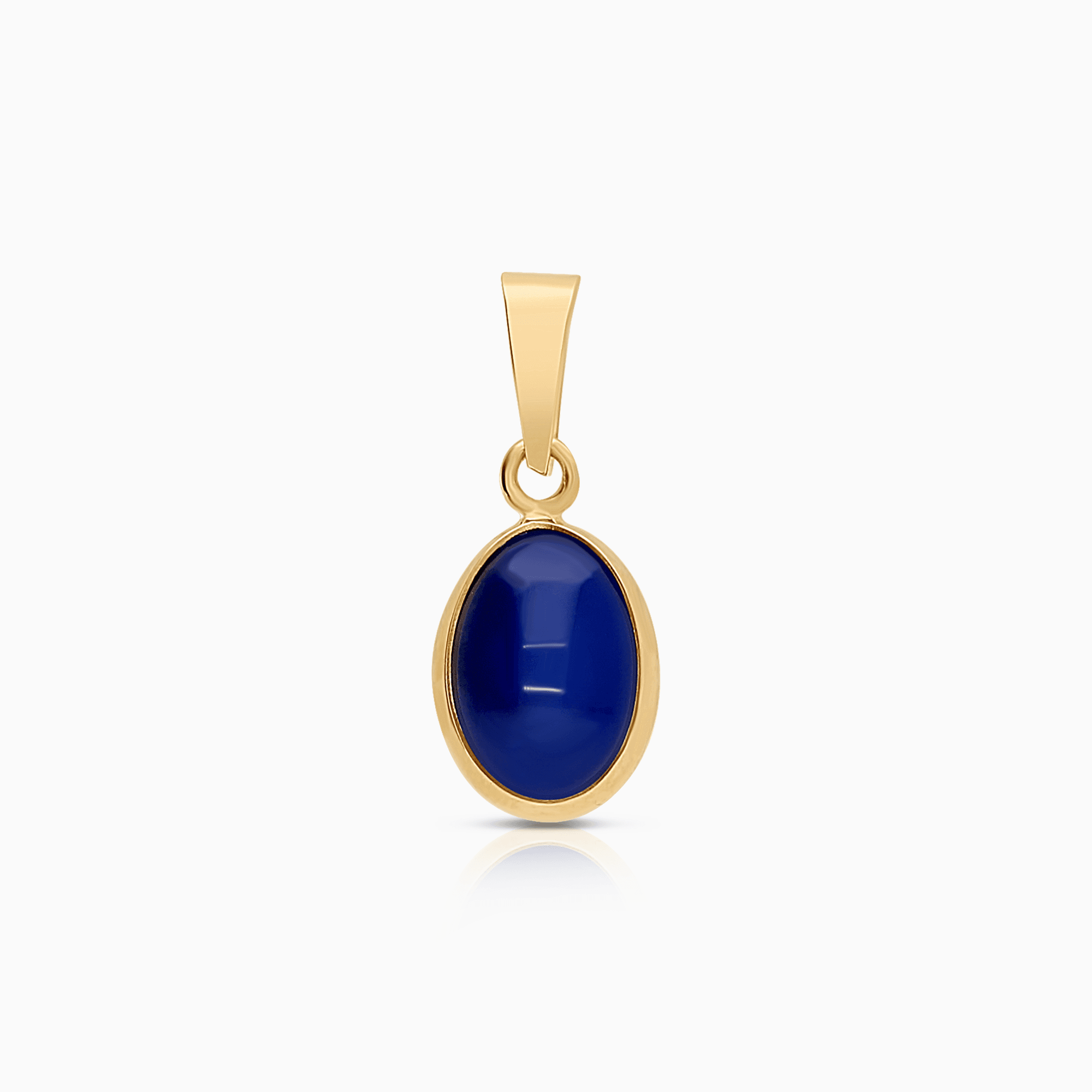 Pendant with a blue star sapphire 0.52g 18K gold