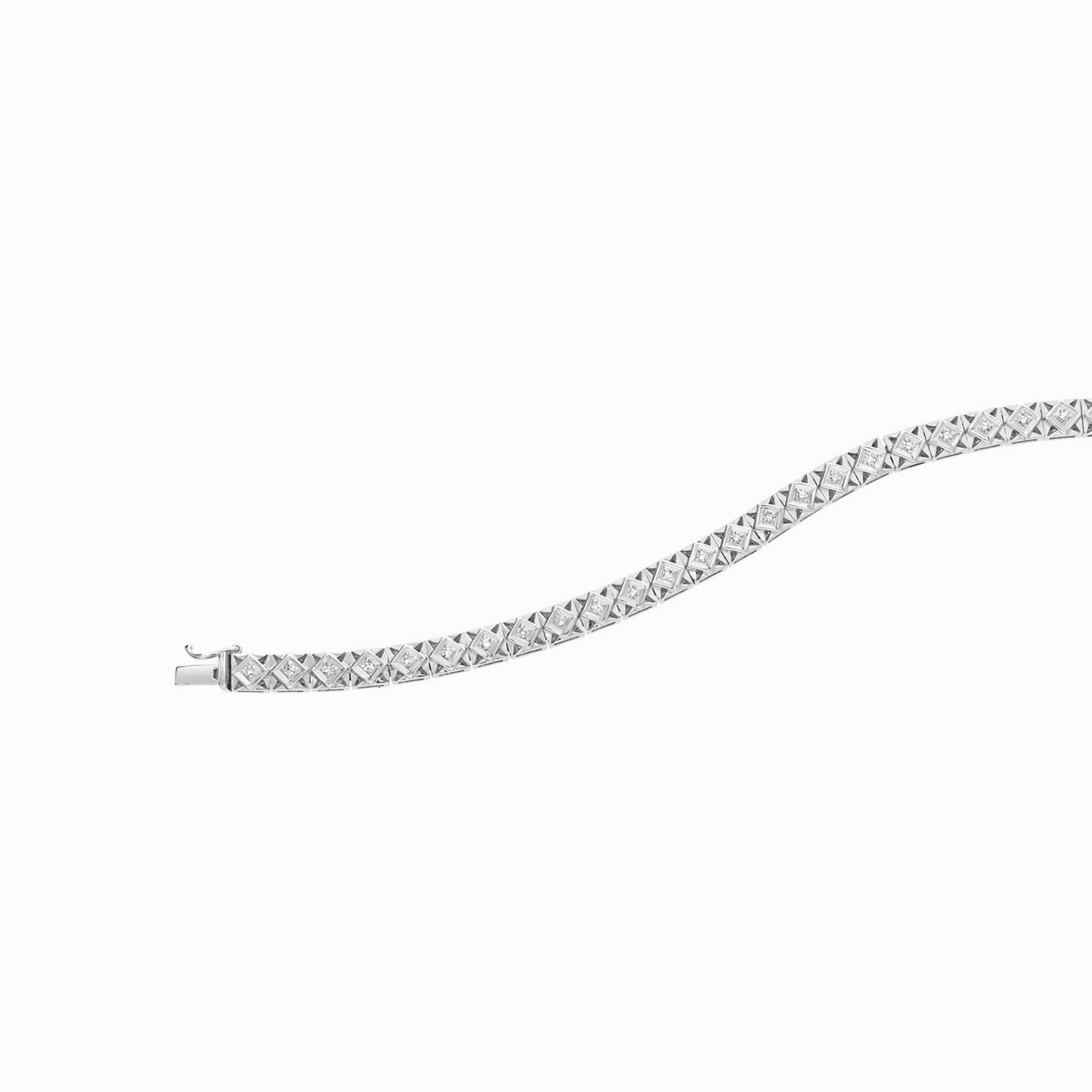 Diamond bracelet 0.54ct 18K white gold
