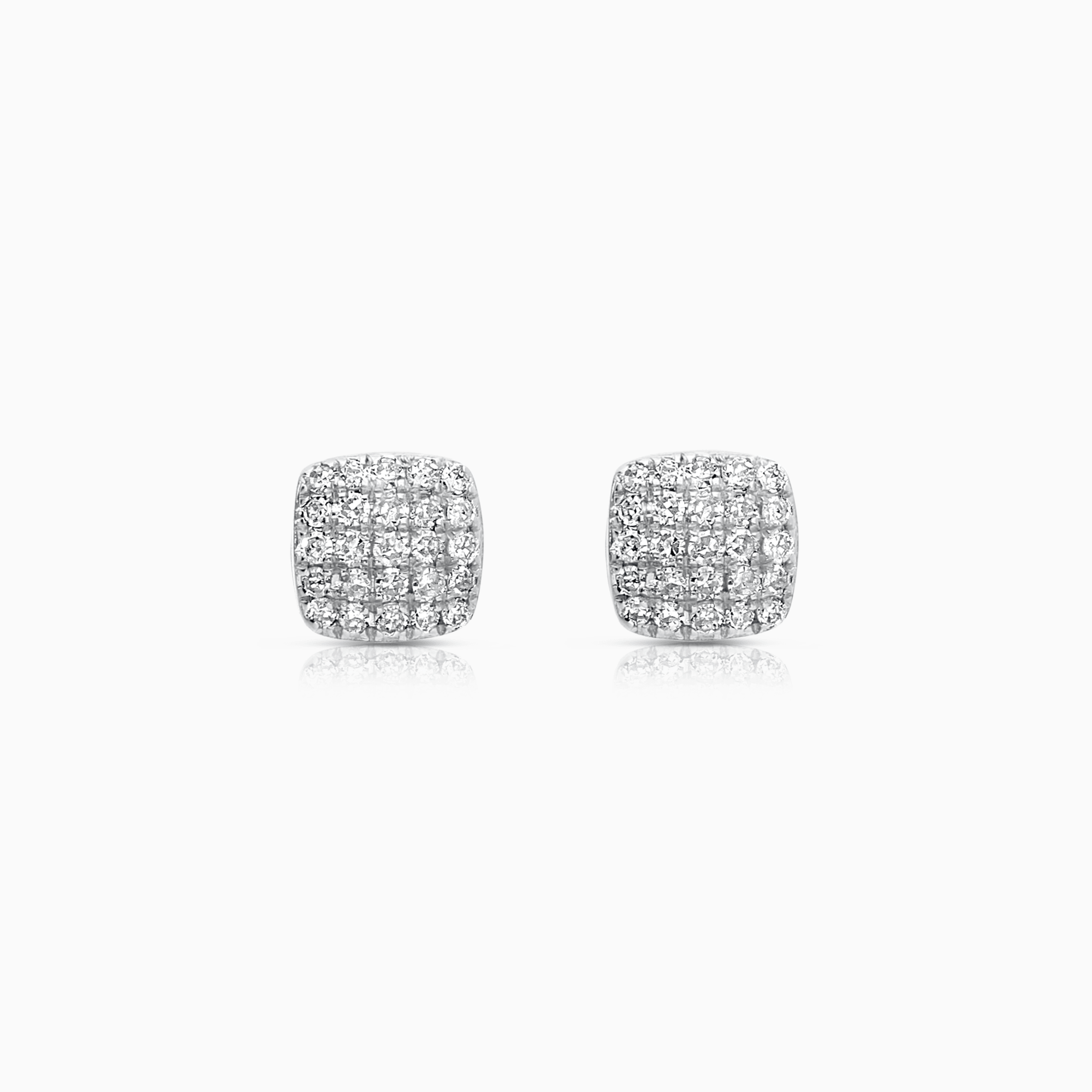 Diamond Earrings 0.16ct 18K White Gold