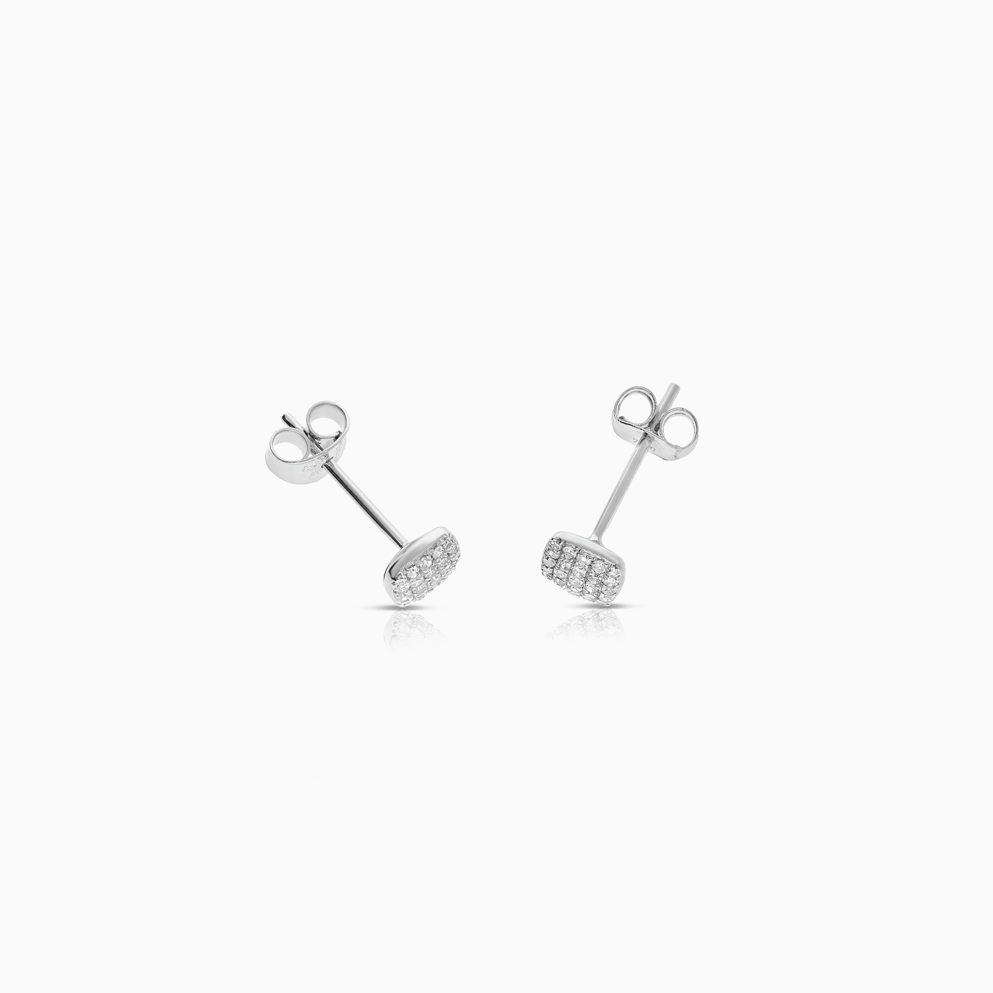 Diamond Earrings 0.16ct 18K White Gold