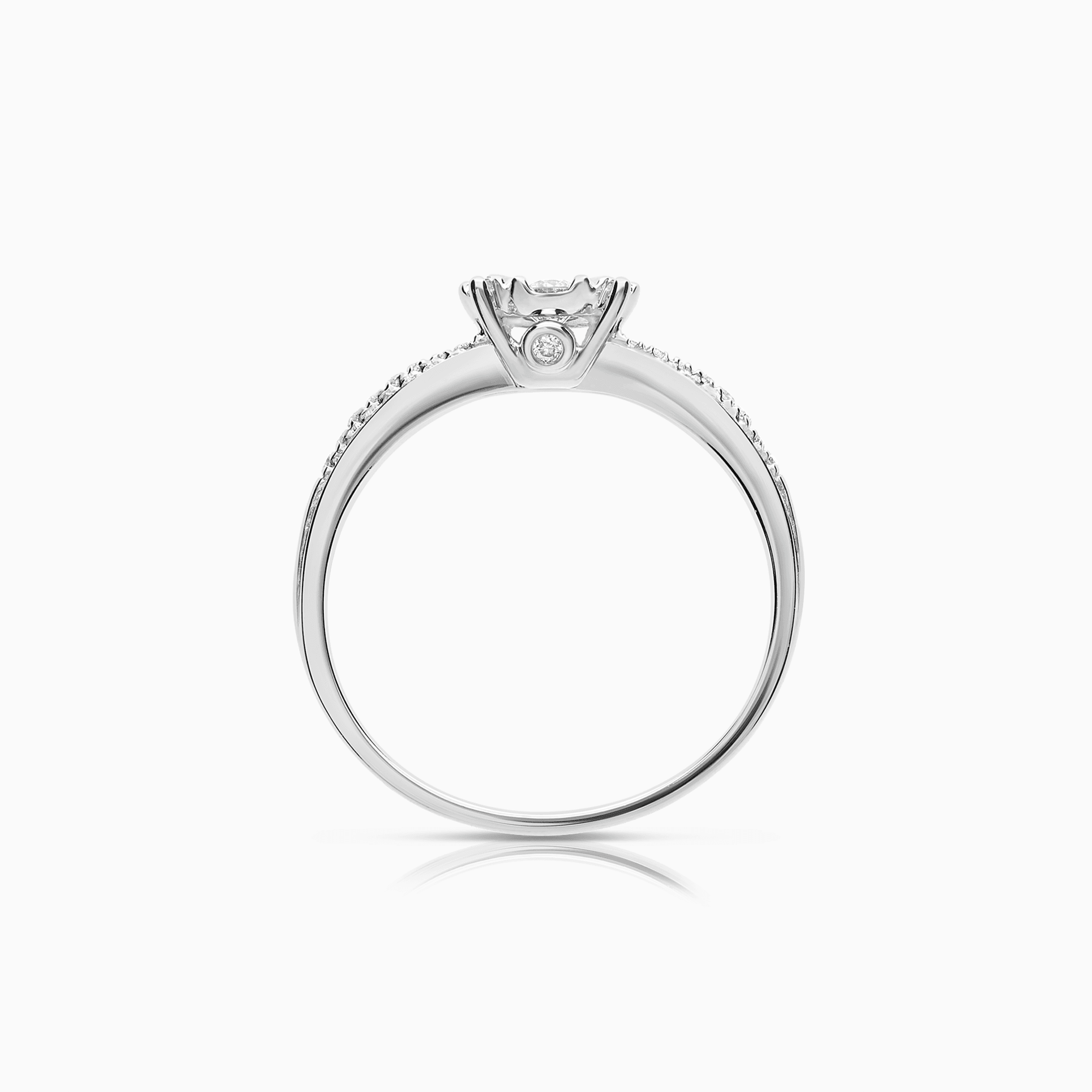 Diamond ring 0.41ct 18K white gold