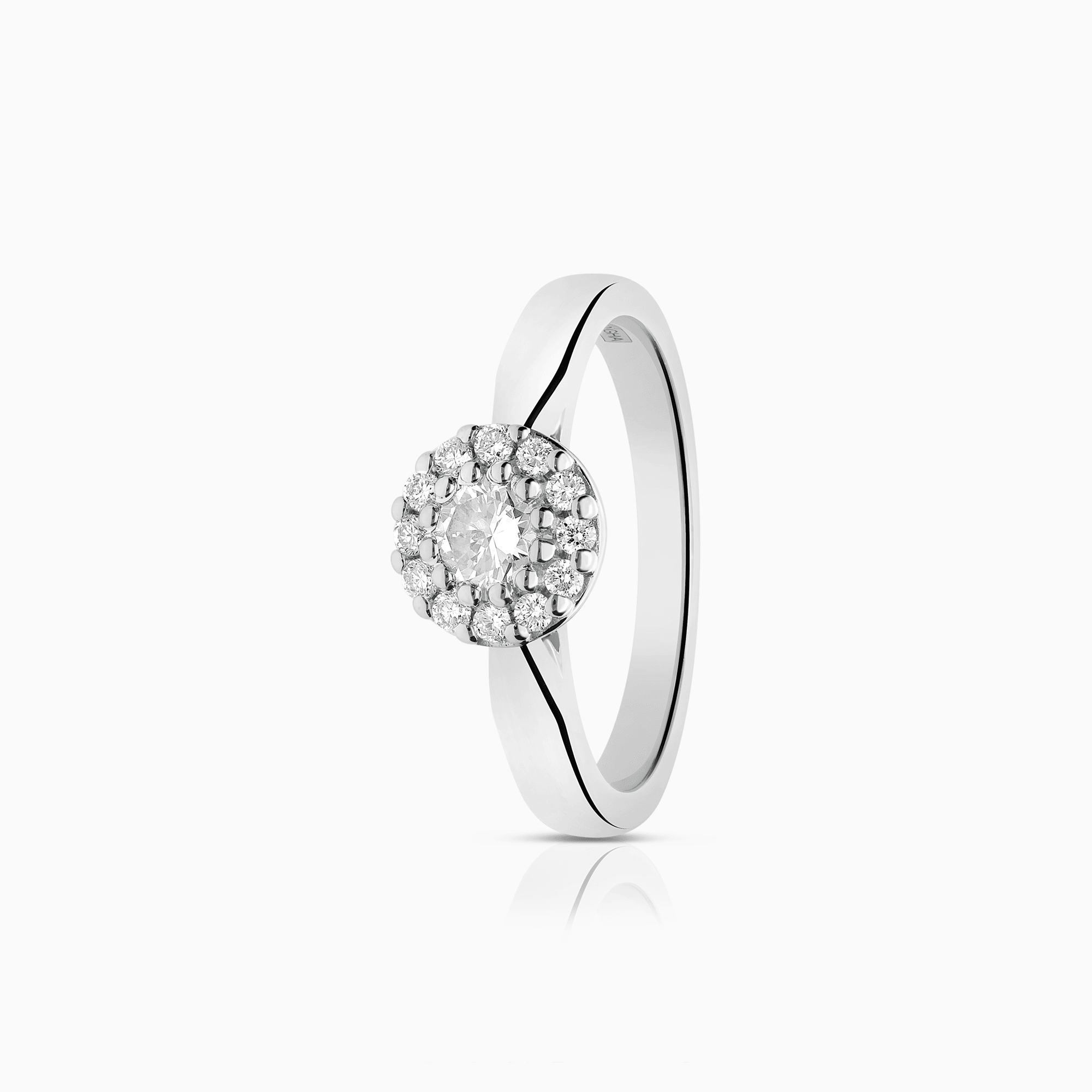 Diamantring 0,32ct 18K vitguld